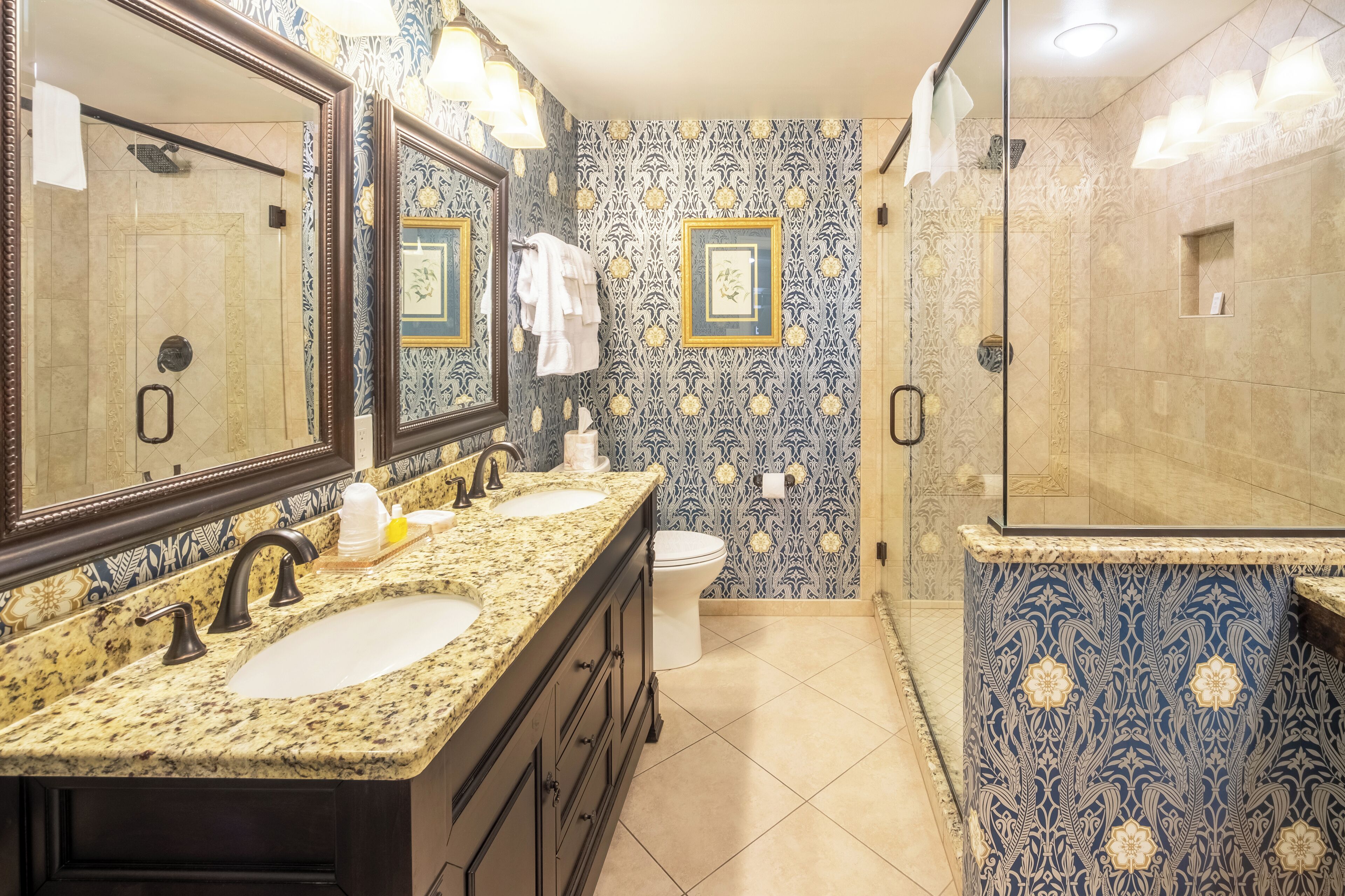 the nottingham one bedroom suite | bathroom | jetted bath, free toiletries, hair dryer, bathrobes