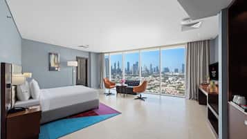Premium Room, 1 King Bed (Skyline View) | 1 bedroom, minibar, in-room safe, desk