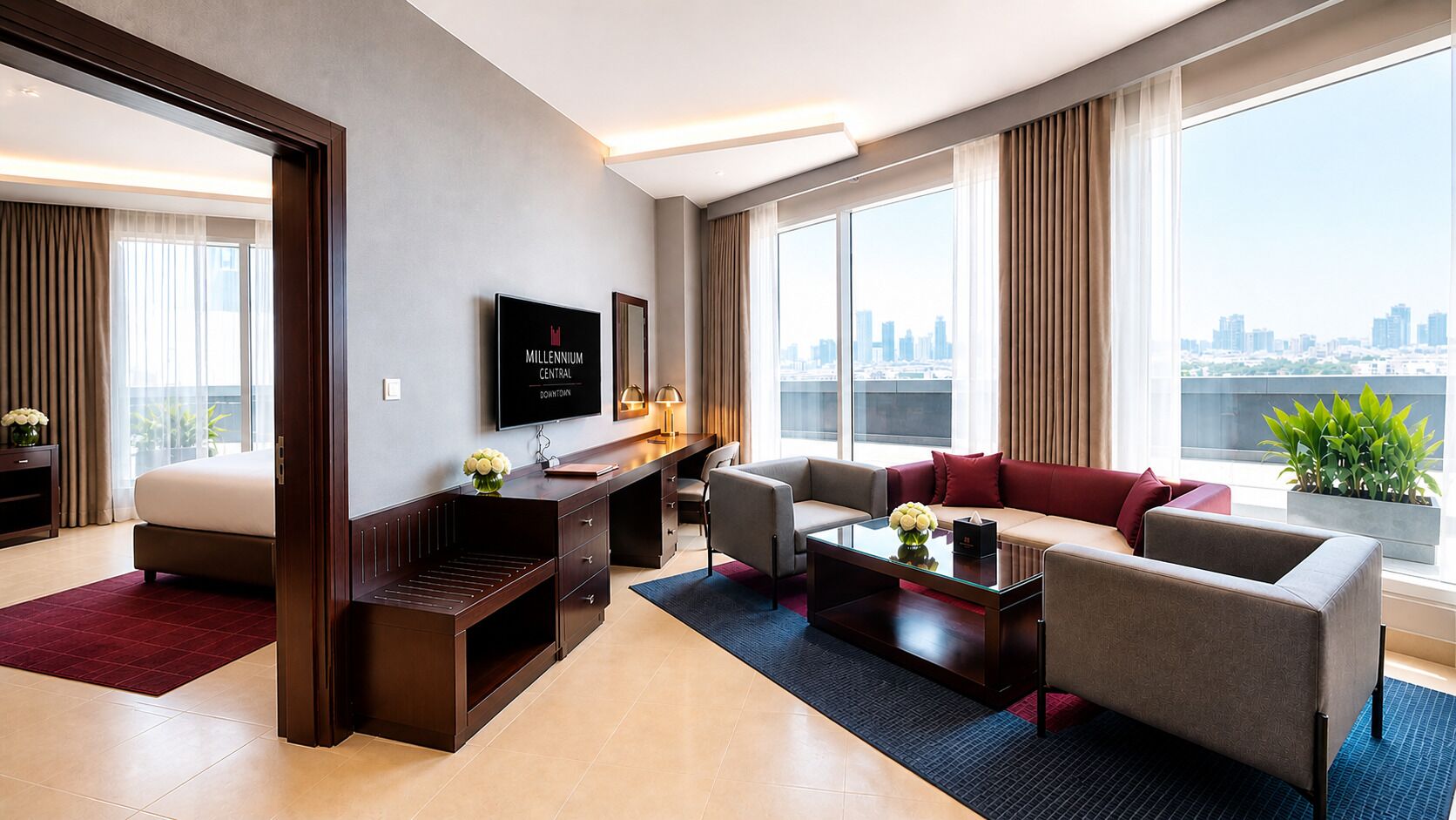 Suite, 1 King Bed | Living area
