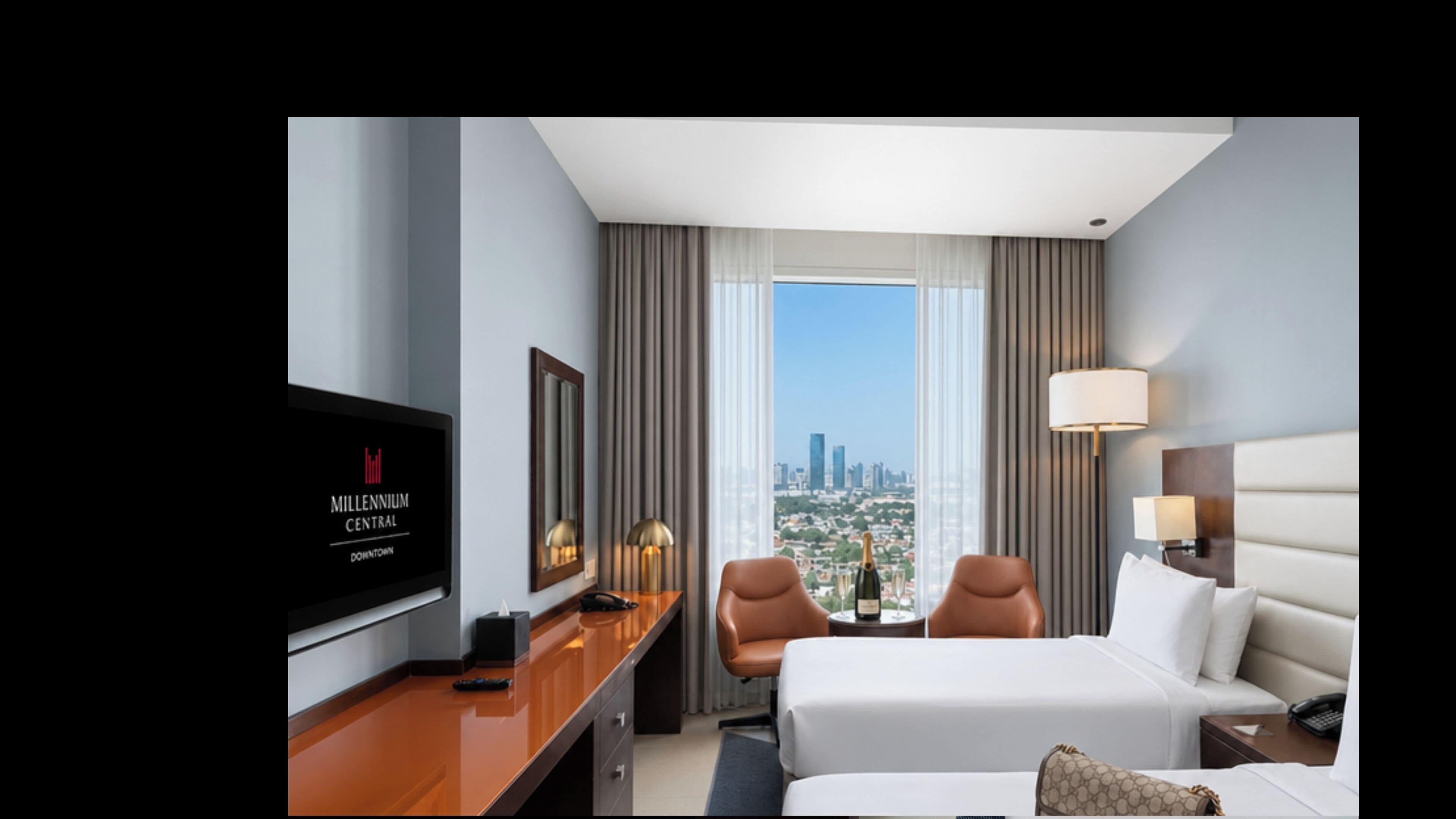 Minibar, in-room safe, desk, laptop workspace