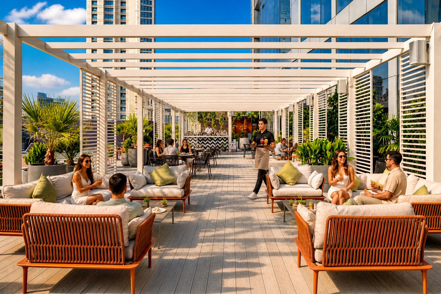 Poolside bar