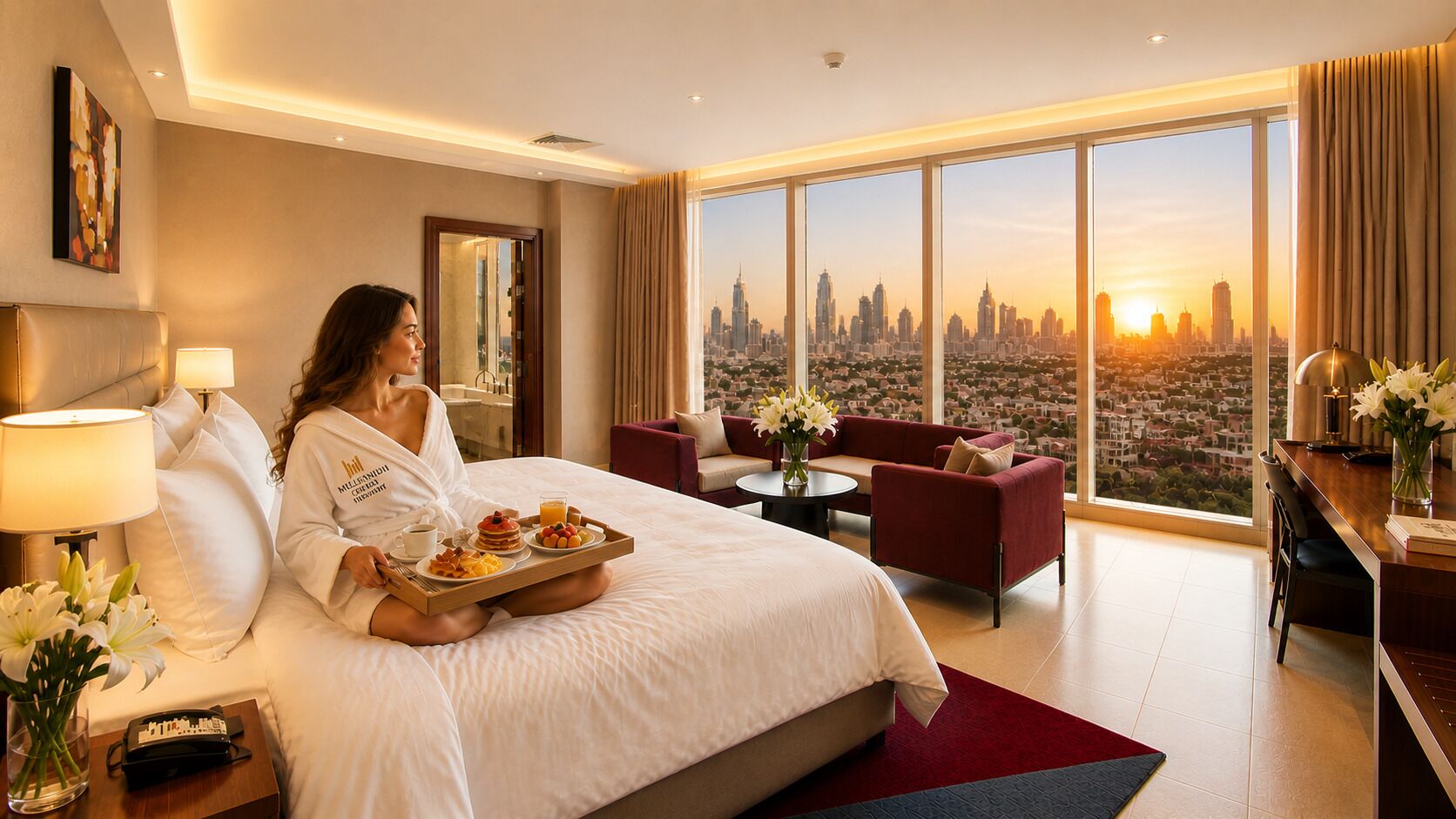 Habitación Premium, 1 cama King size (Skyline View) | Vista a la ciudad