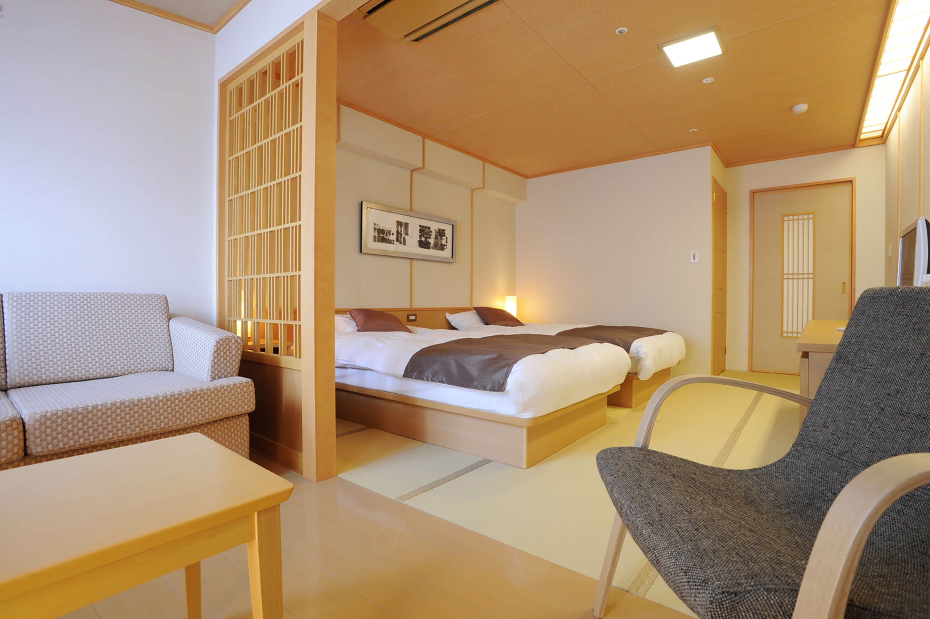 雙床房, 非吸煙房 (Breakfast/Dinner included, Yukihotaru) | 高級寢具、房內夾萬、書桌、床單