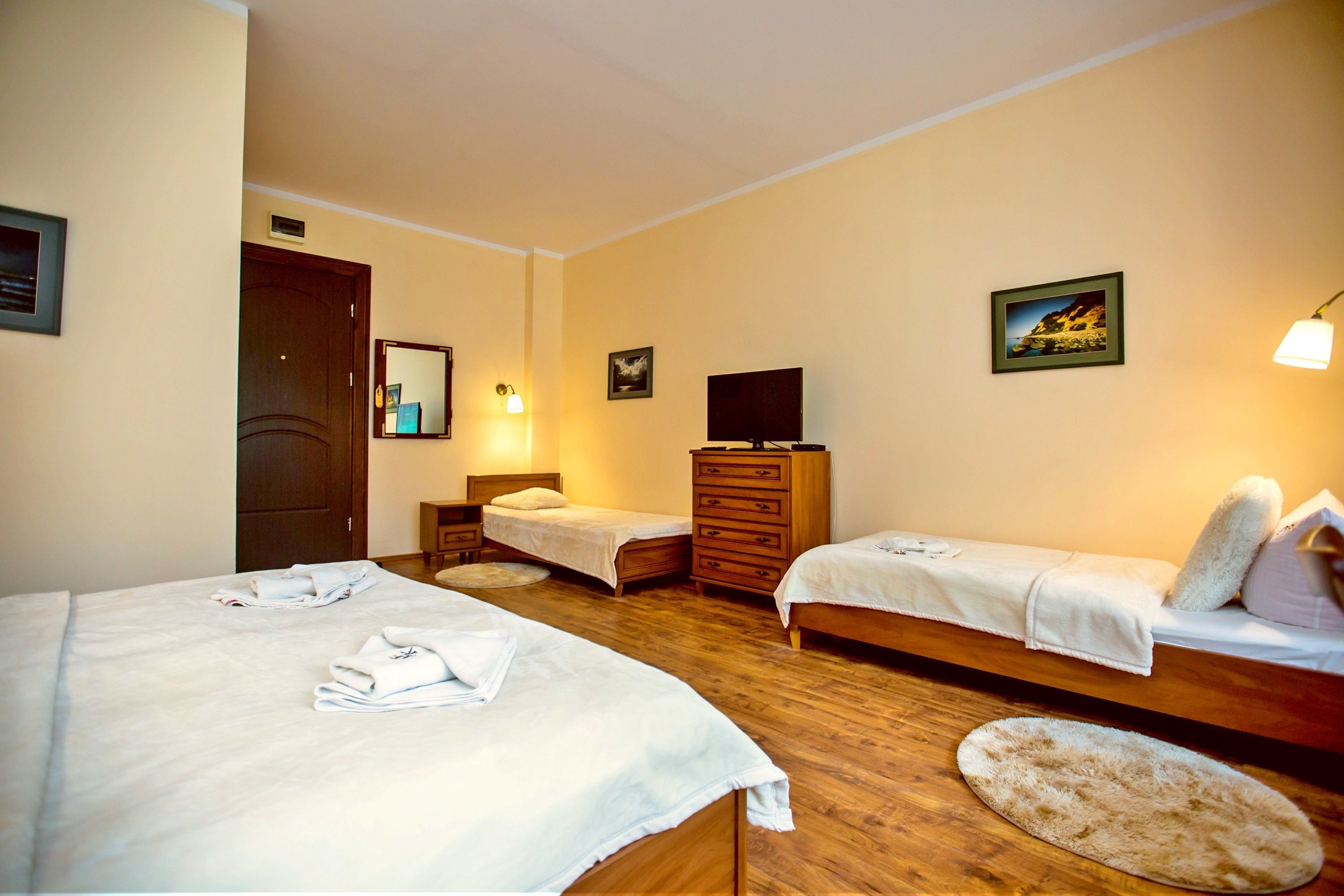 quadruple room | hypo-allergenic bedding, down duvets, select comfort beds, in-room safe