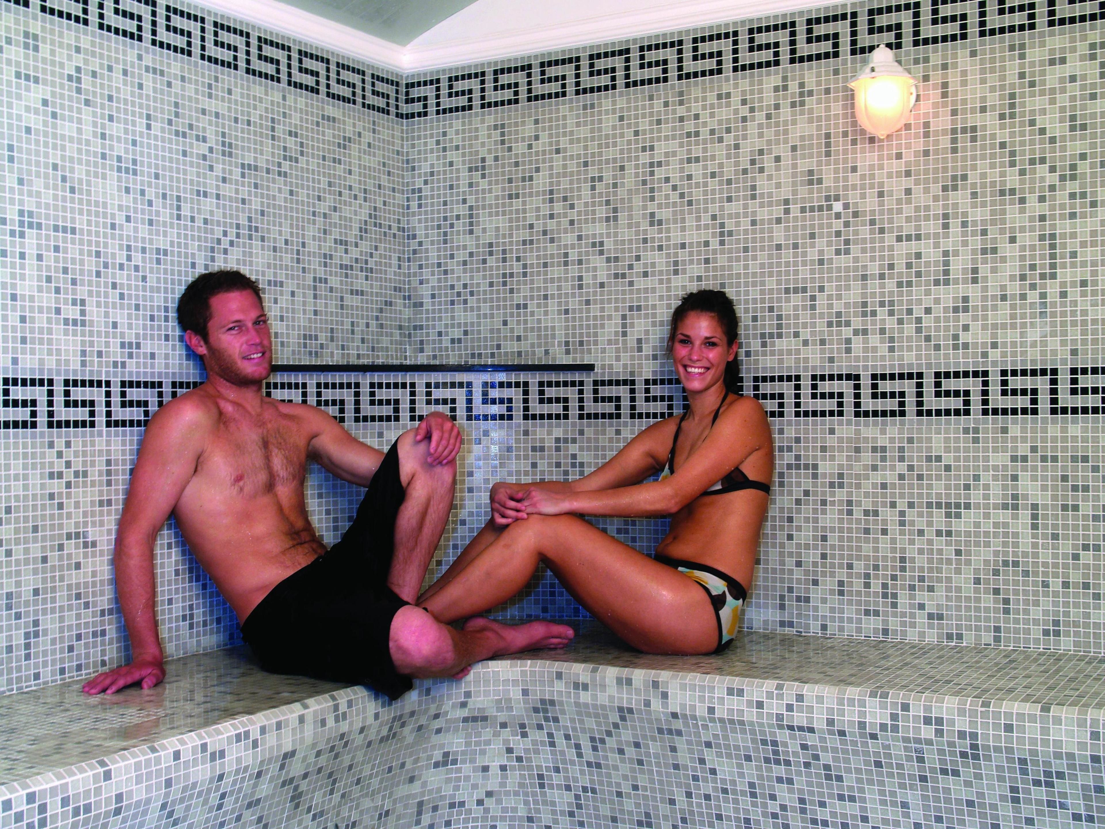 Salas de tratamientos para parejas, baño turco/hammam