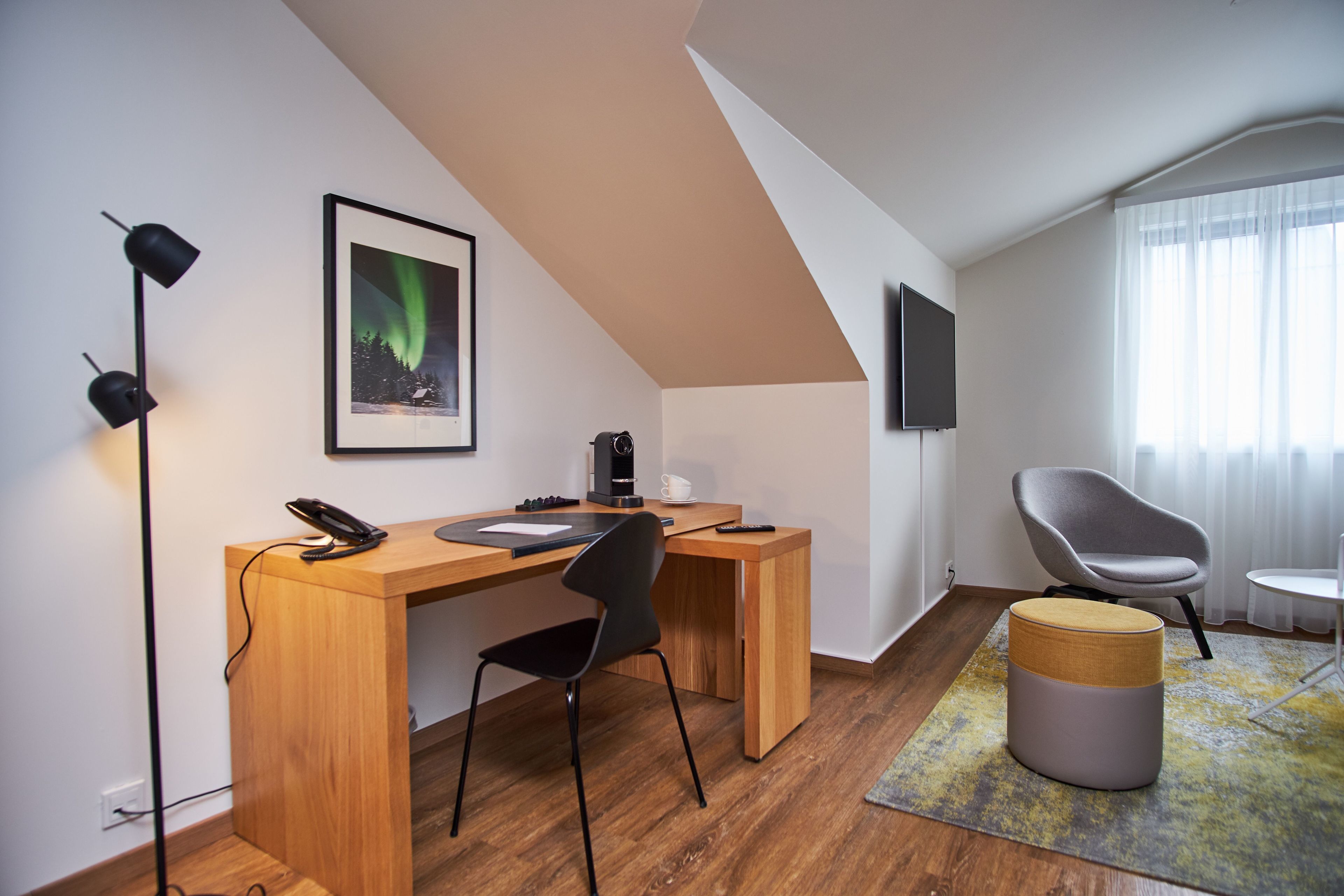 junior suite, 1 queen bed with sofa bed | hypo-allergenic bedding, desk, laptop workspace, blackout curtains