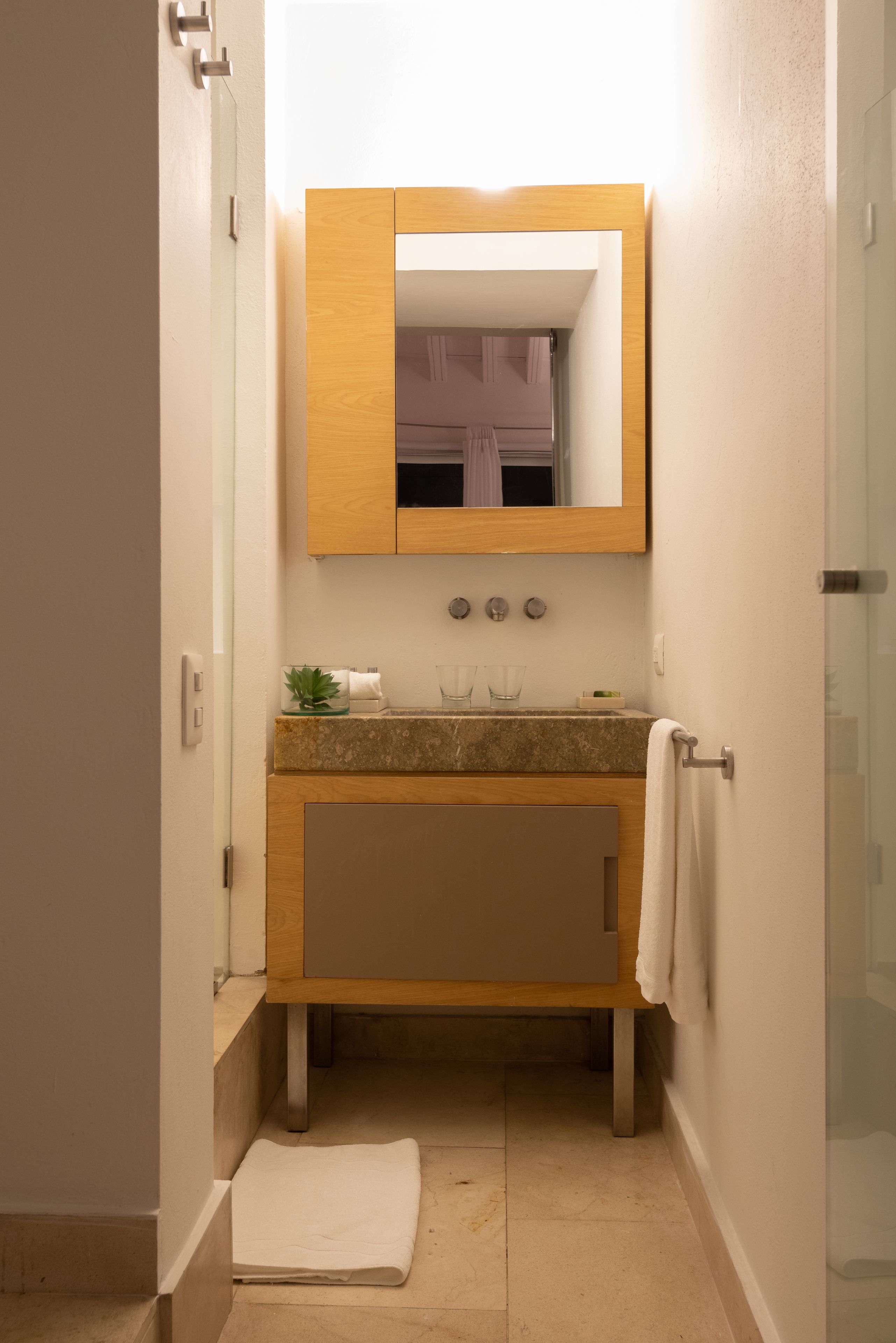 premium twin room, 2 single beds | bathroom | shower, hair dryer, towels