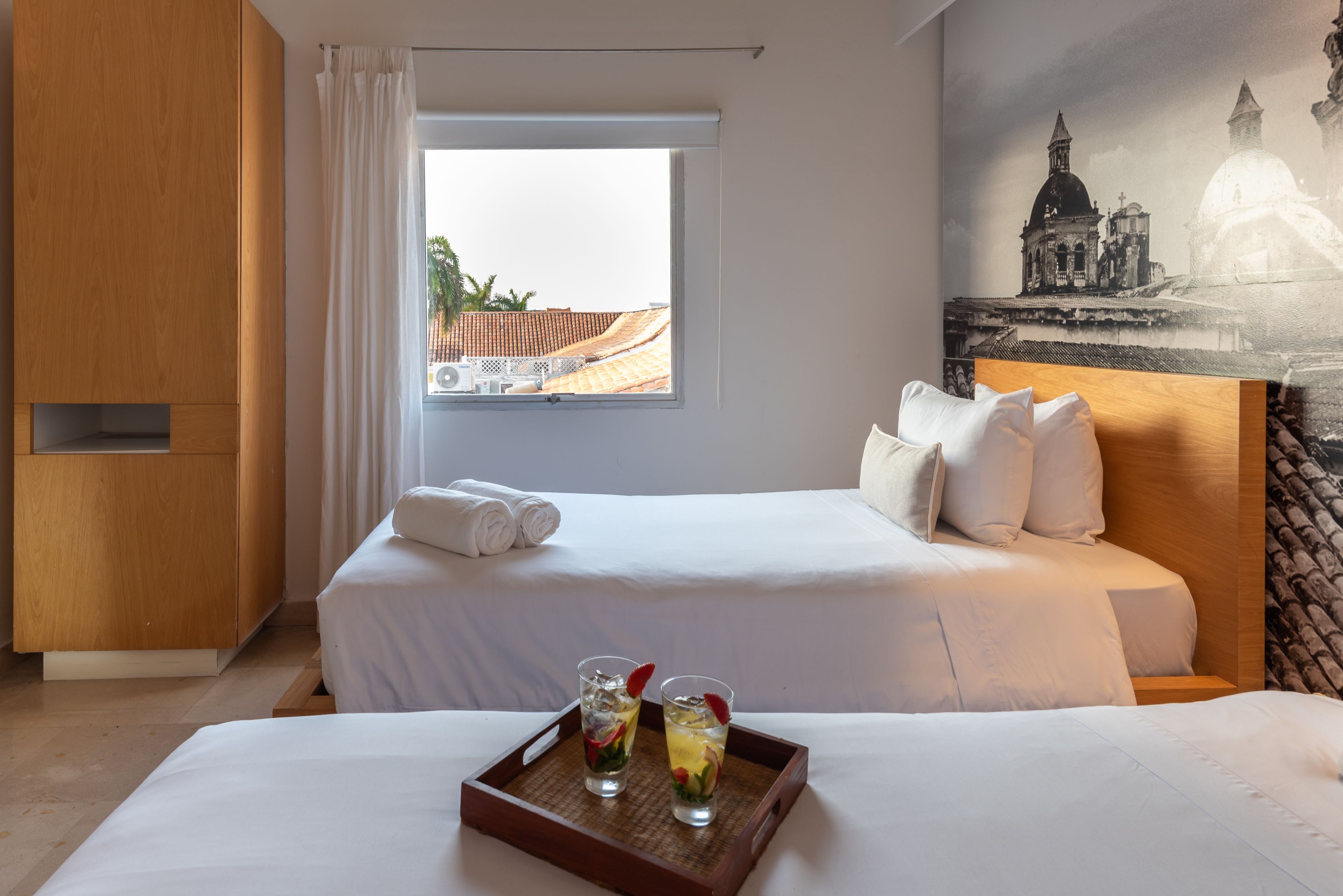 premium twin room, 2 single beds | hypo-allergenic bedding, in-room safe, soundproofing, iron/ironing board