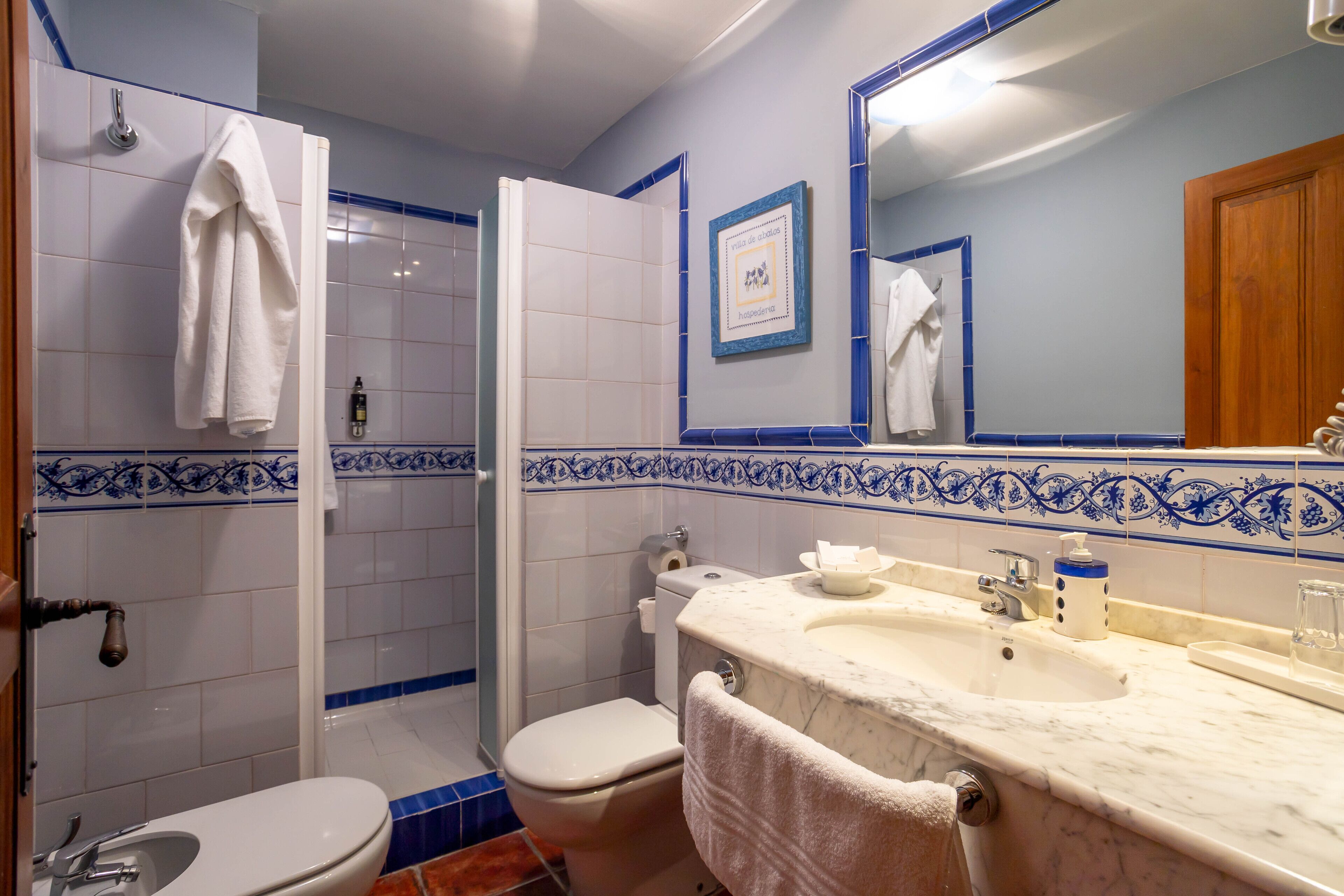 double room | bathroom | hair dryer, towels