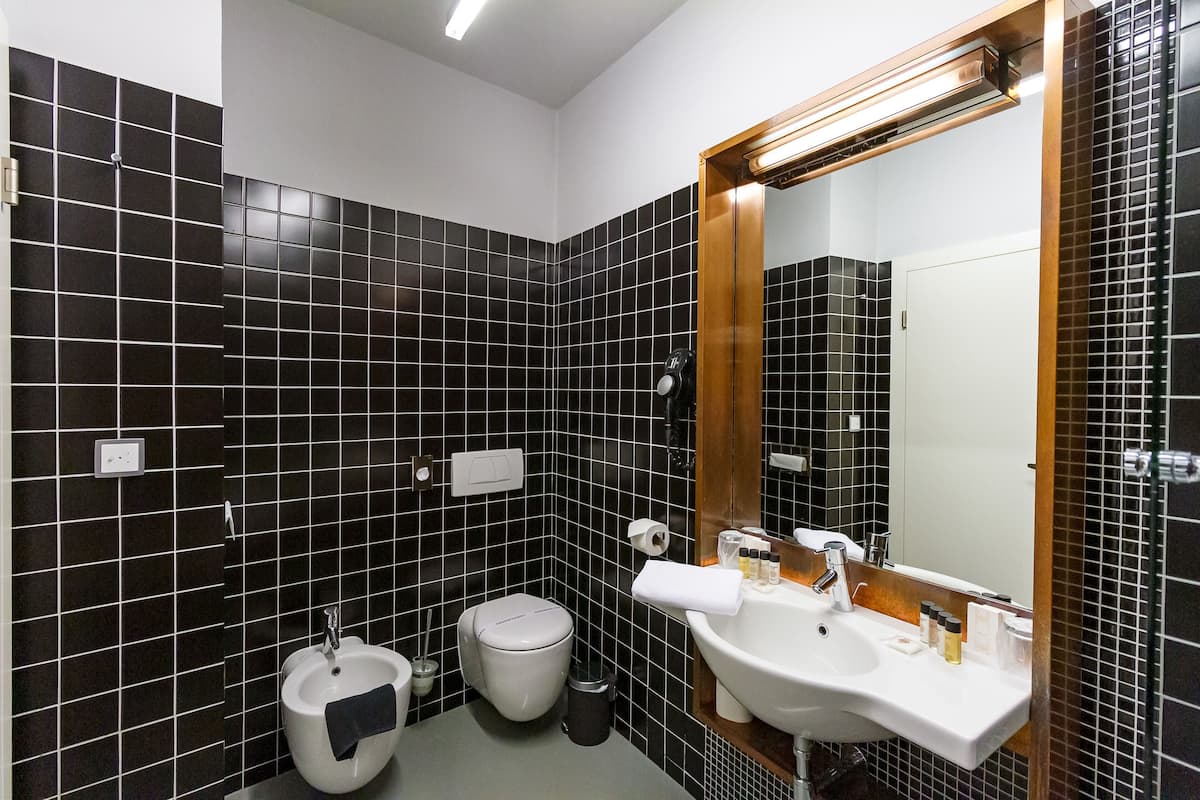 deluxe double room | bathroom sink
