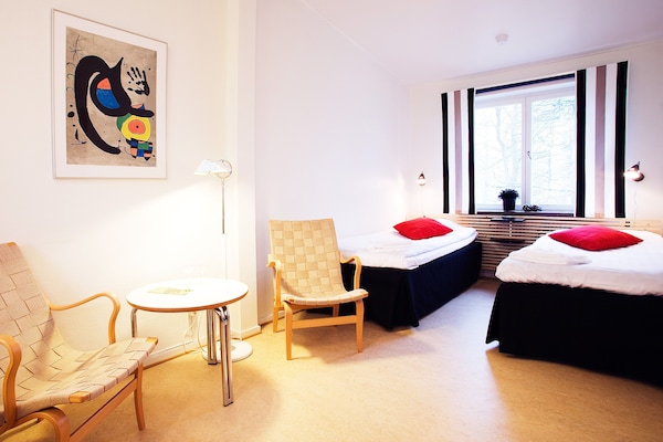 Double Room | Pillowtop beds, desk, blackout drapes, iron/ironing board