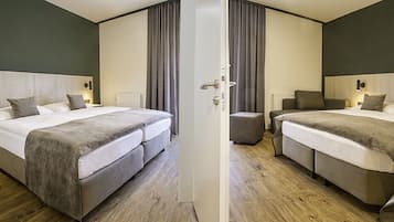 Superior-Apartment, 2 Schlafzimmer | Allergikerbettwaren, Minibar, Zimmersafe, Schreibtisch