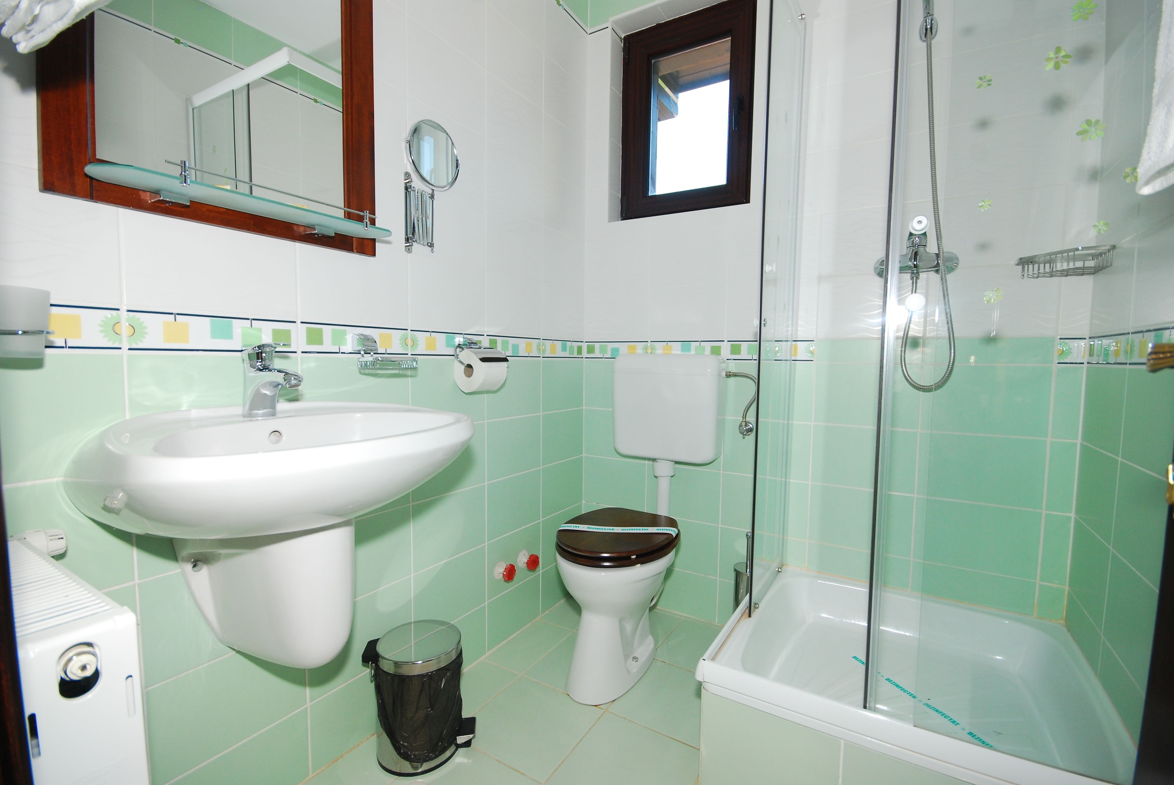 Double Room | Bathroom | Shower, hair dryer, towels