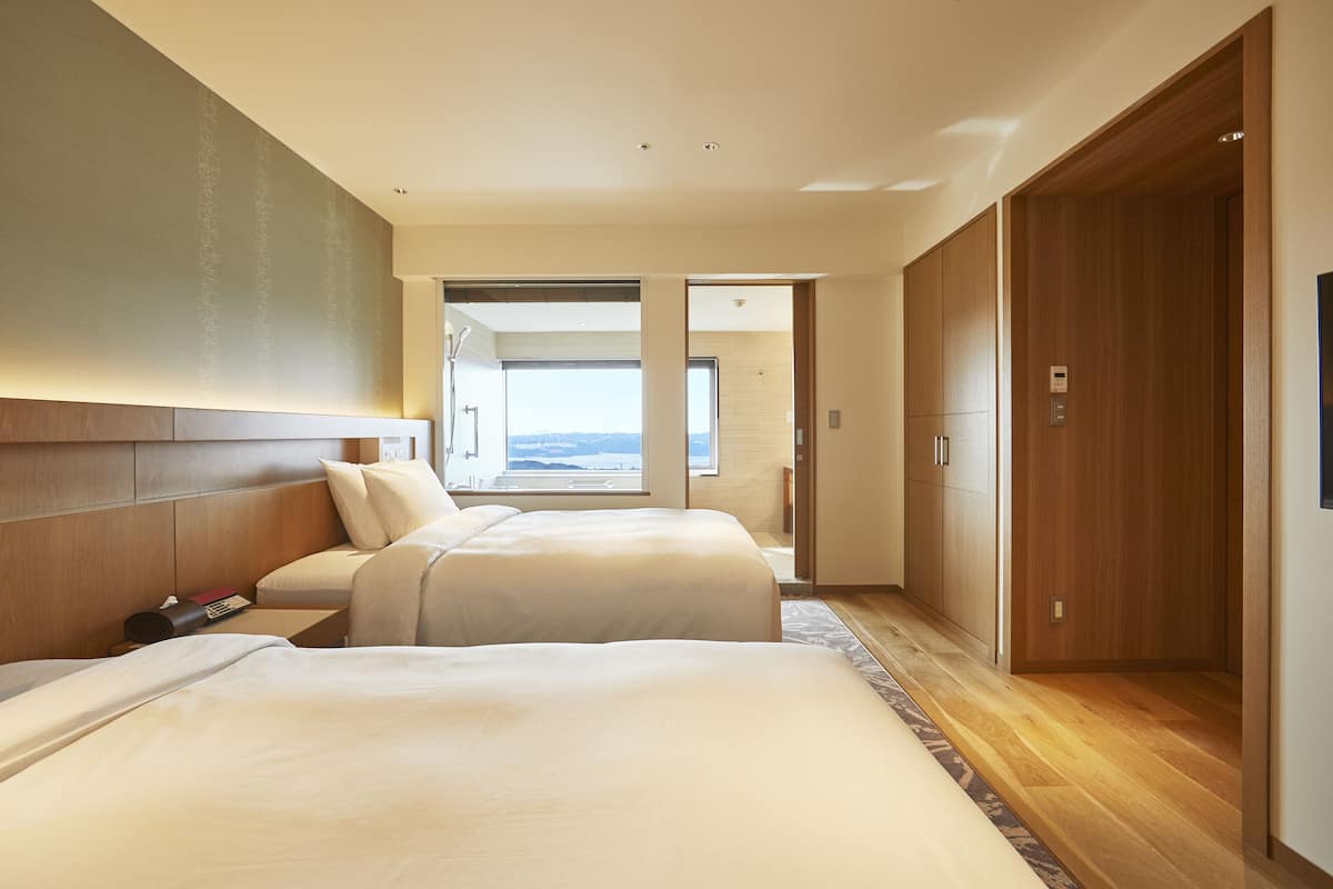 Down duvets, minibar, in-room safe, desk