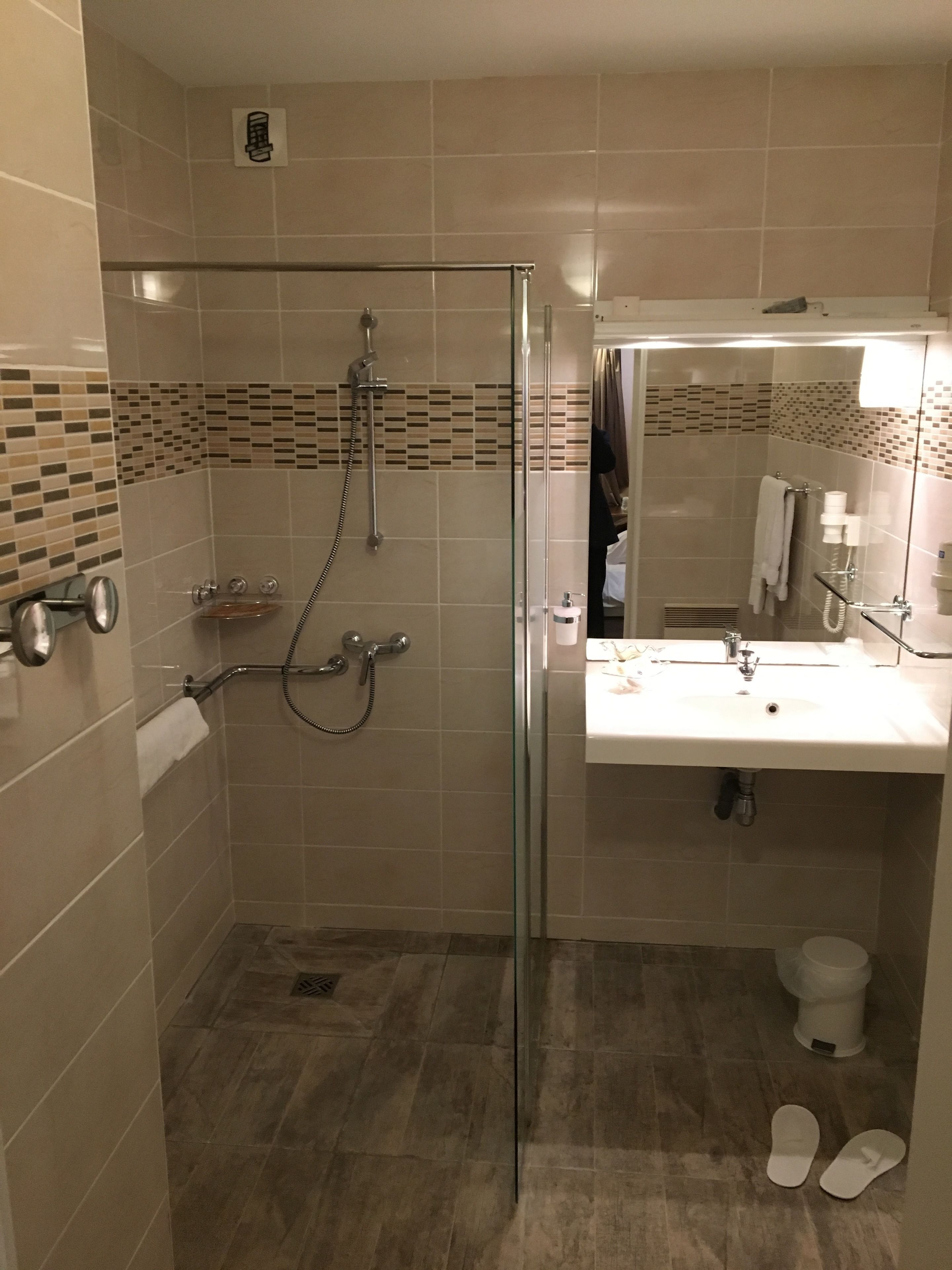 standard room, 2 single beds | bathroom | shower, free toiletries, hair dryer, slippers