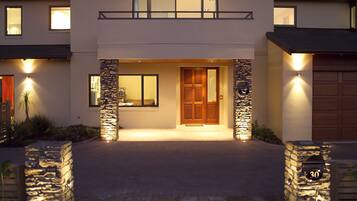 Front of property – evening/night
