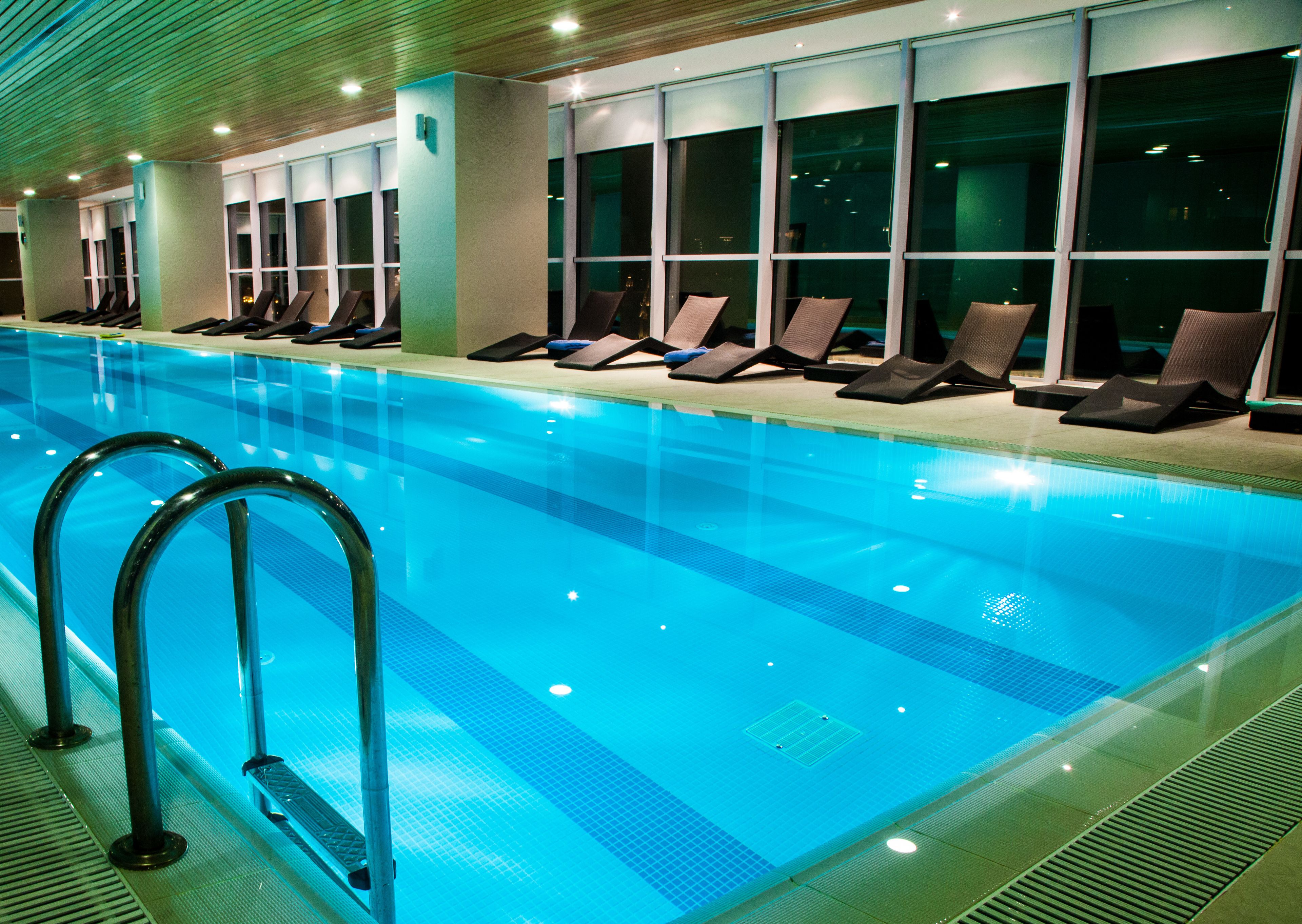 Indoor pool, outdoor pool