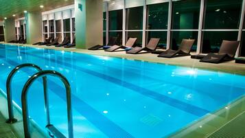 Indoor pool, outdoor pool