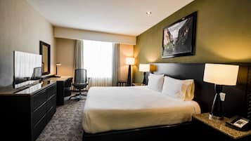 Ropa de cama de alta calidad y minibar