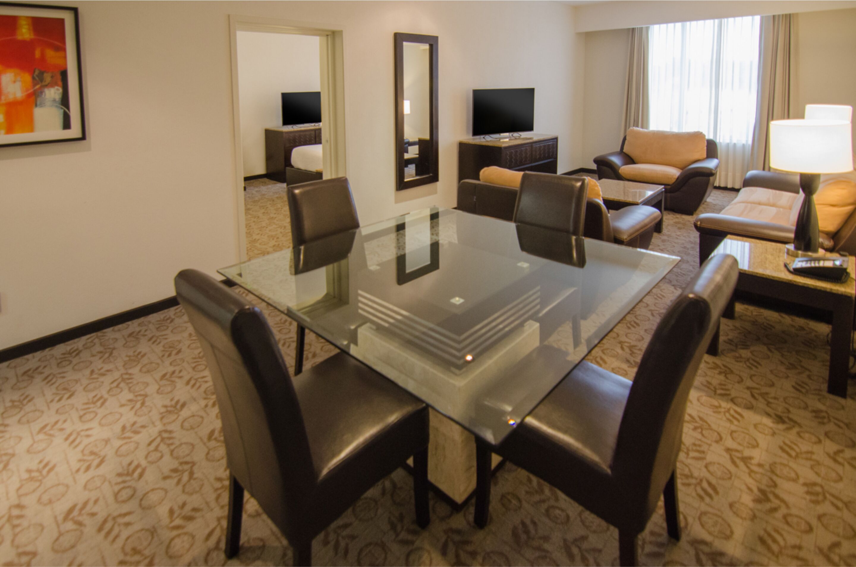 presidential room, 2 bedrooms | living area | lcd tv, pay films, heated floors