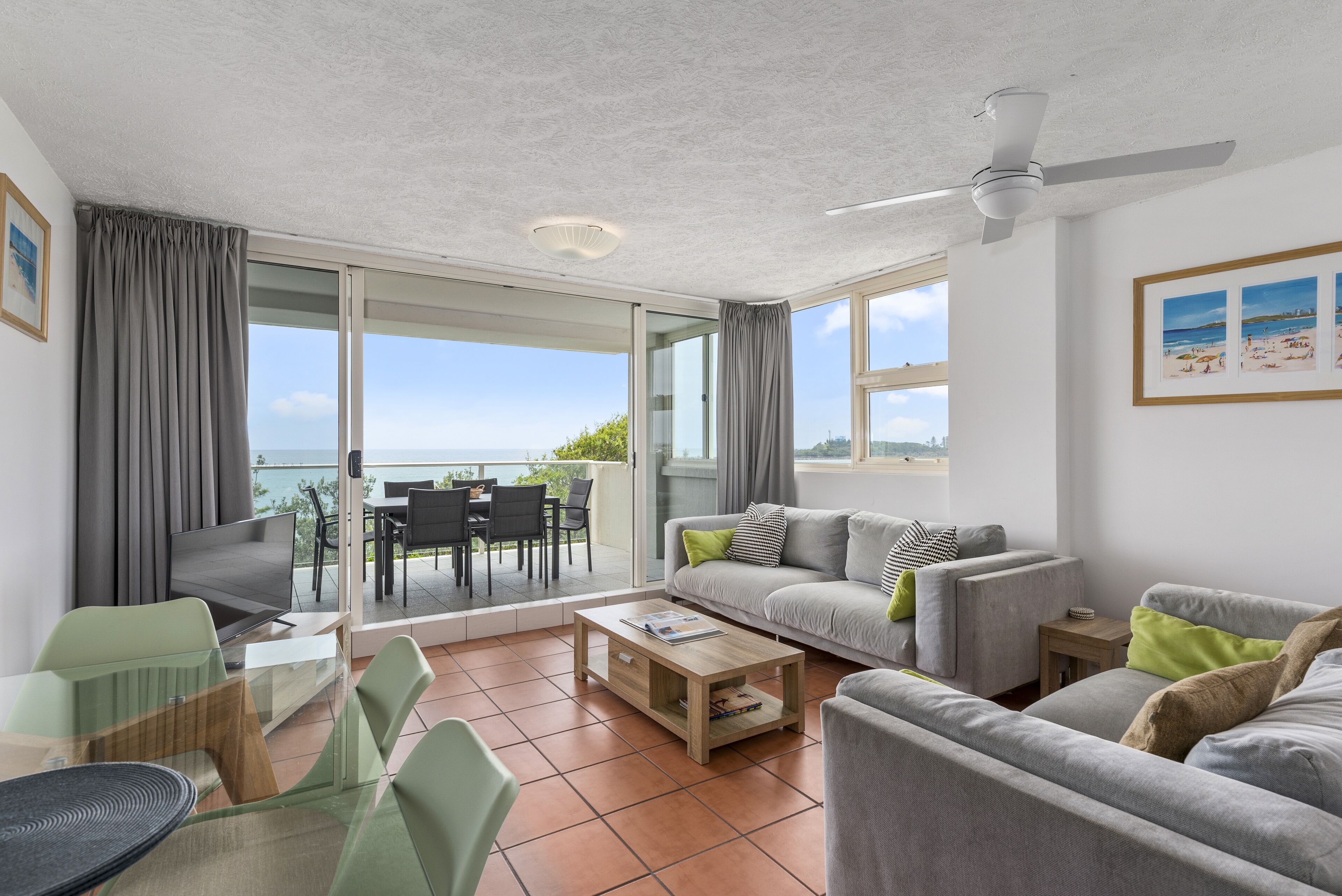 32-inch flat-screen TV with digital channels, TV, DVD player