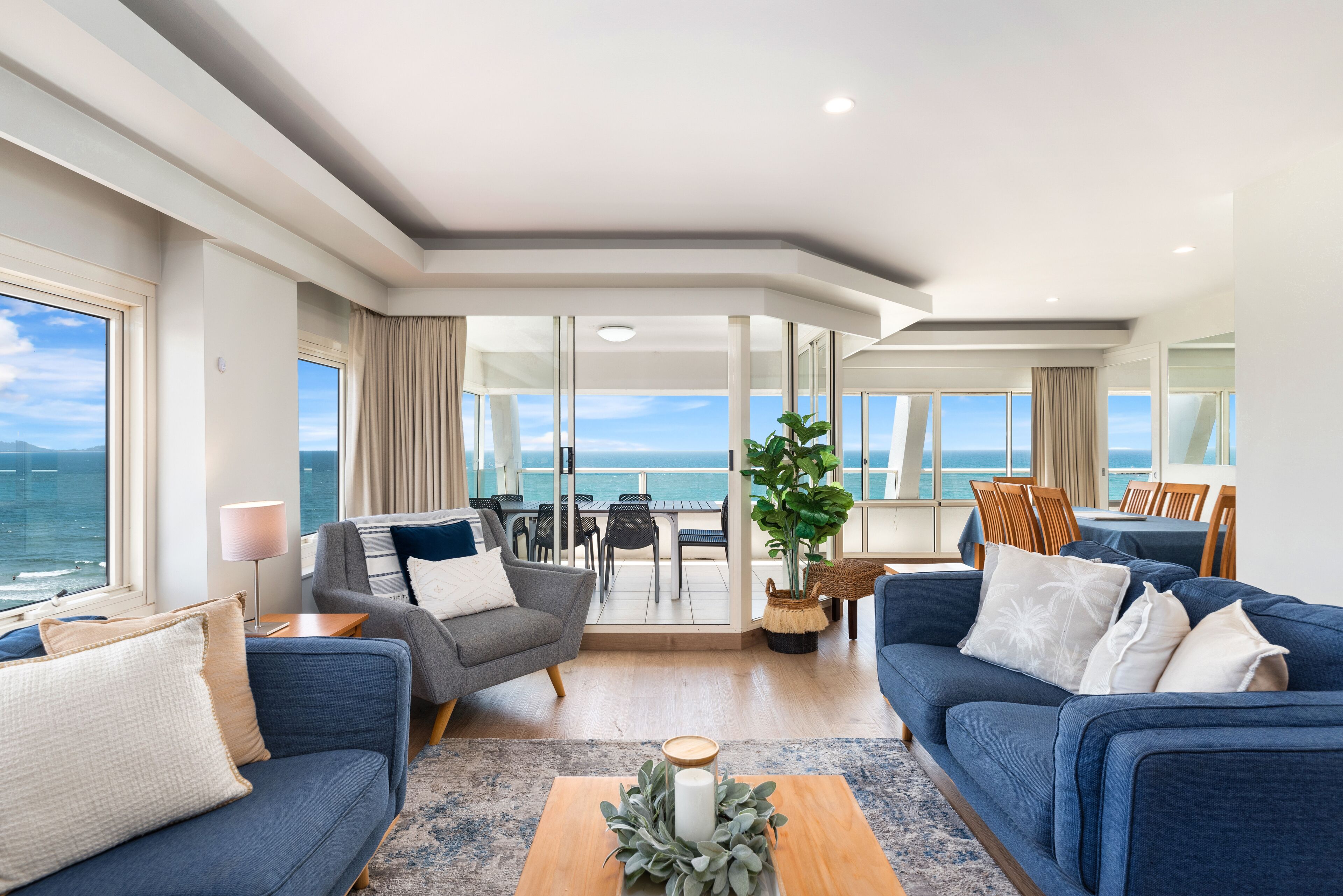 Penthouse, 4 Bedrooms, Ocean View (Level 10) | Living area | 32-inch flat-screen TV with digital channels, TV, DVD player