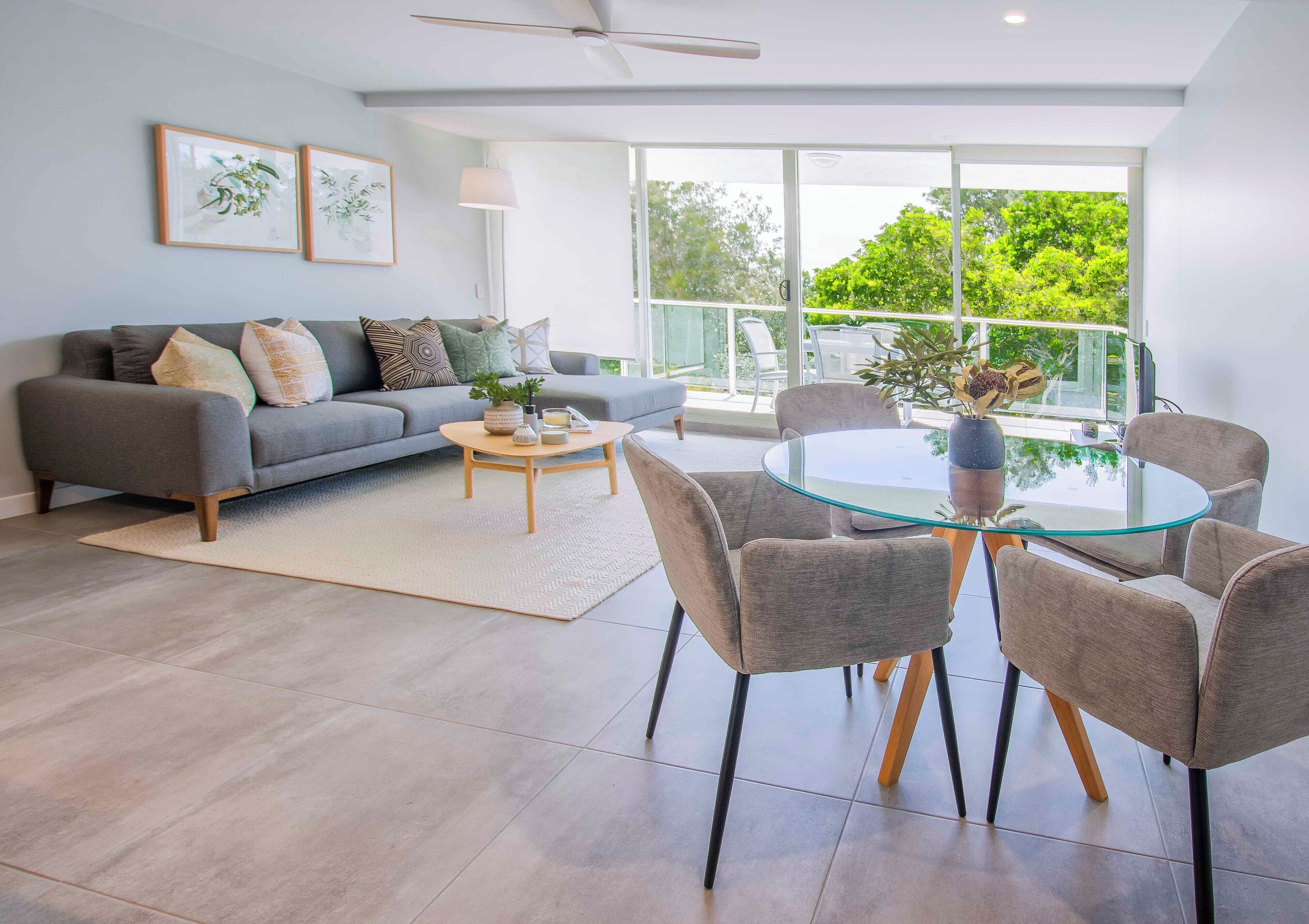 32-inch flat-screen TV with digital channels, TV, DVD player