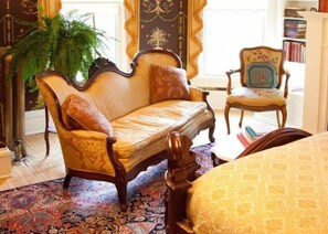 Suite, 1 Queen Bed | Living area | Fireplace - Rivertown Inn (Stillwater)