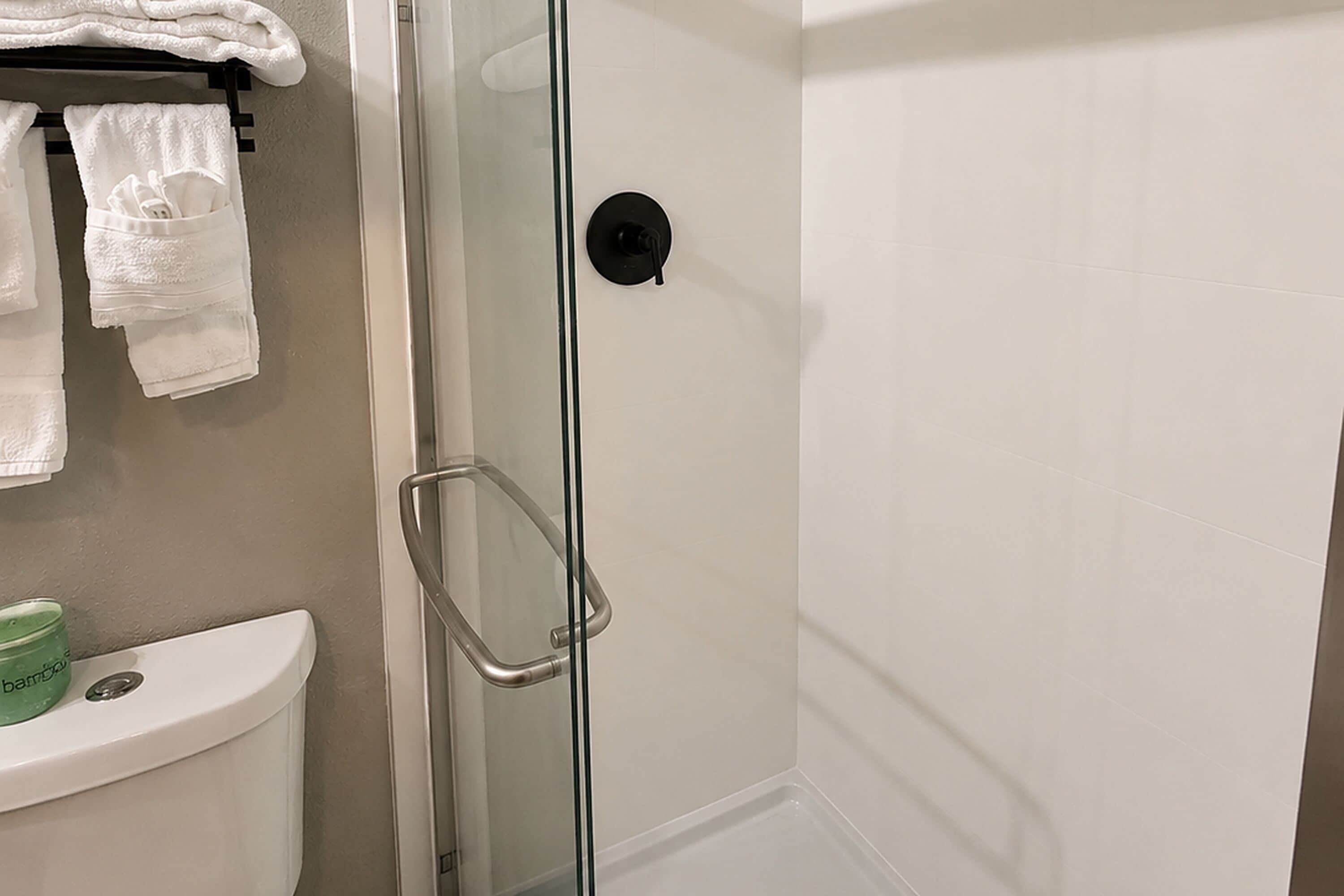 Hair dryer, towels