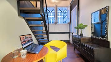 Down comforters, iron/ironing board, free WiFi, bed sheets