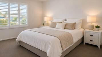 Deluxe Apartment, Partial Ocean View | Premium bedding, soundproofing, iron/ironing board (on request)