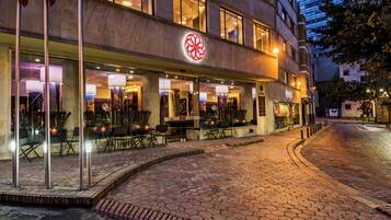 Front of property – evening/night