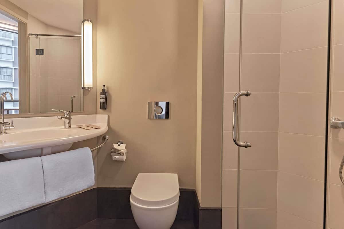 In-room safe, desk, laptop workspace, blackout drapes