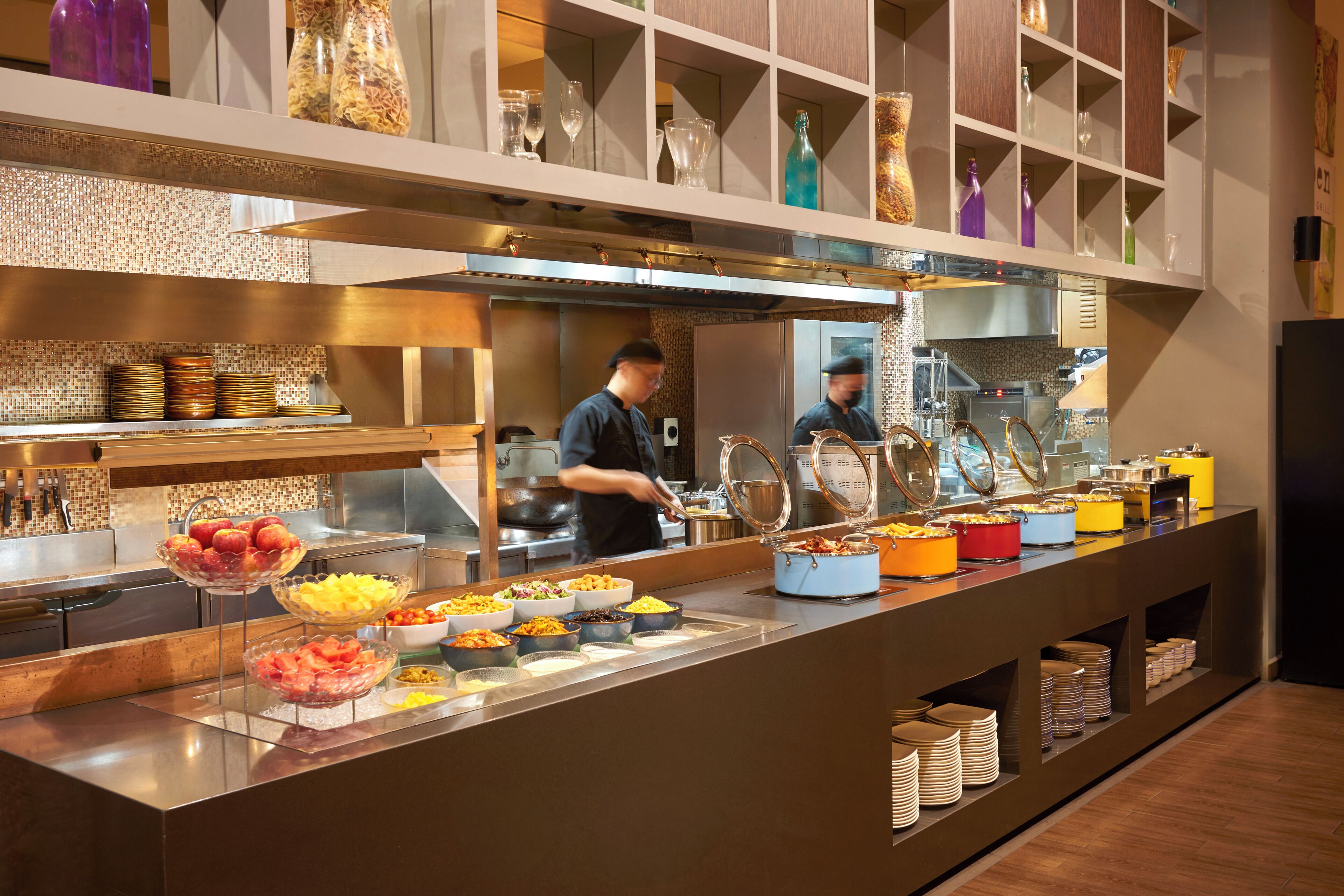 Daily buffet breakfast for a fee