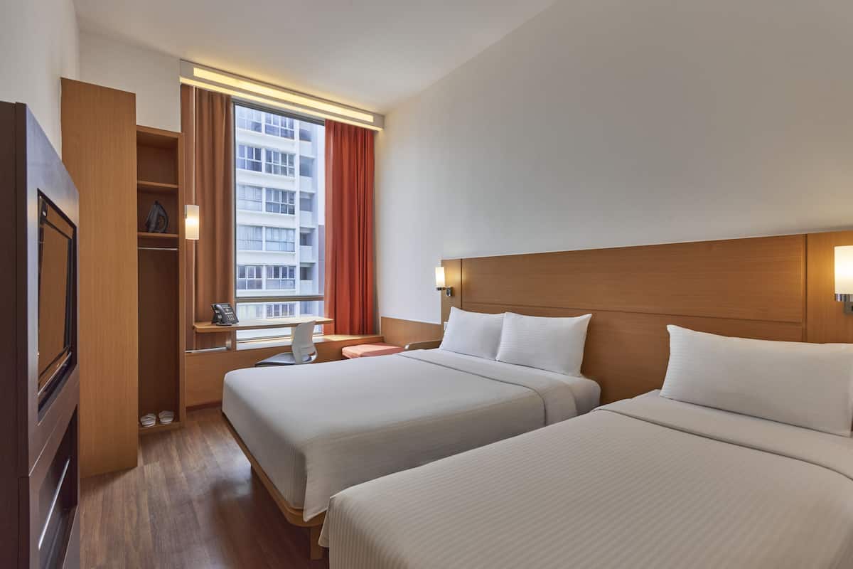 Family Triple Room, Multiple Beds | In-room safe, desk, laptop workspace, blackout drapes