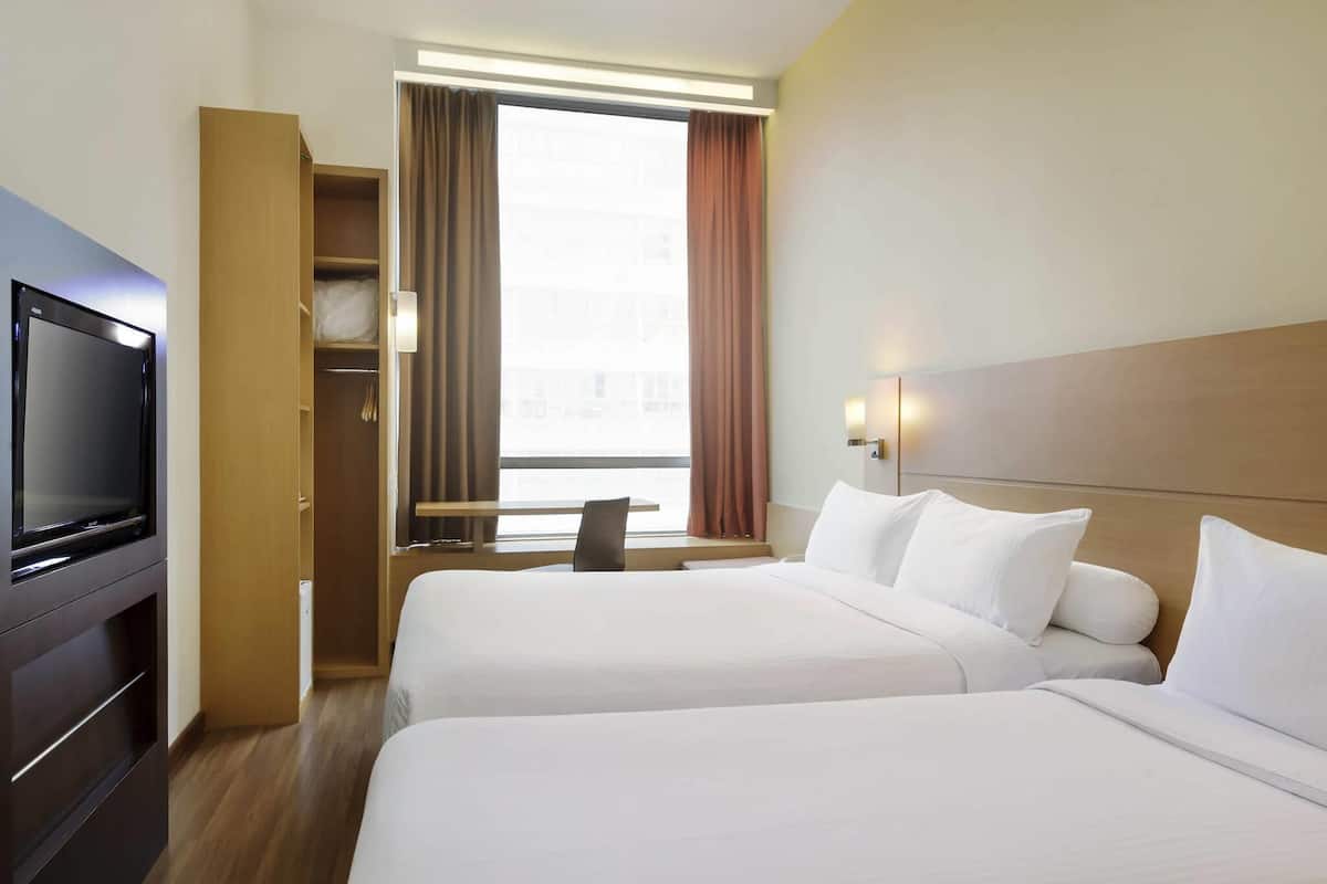 Family Triple Room, Multiple Beds | In-room safe, desk, laptop workspace, blackout drapes