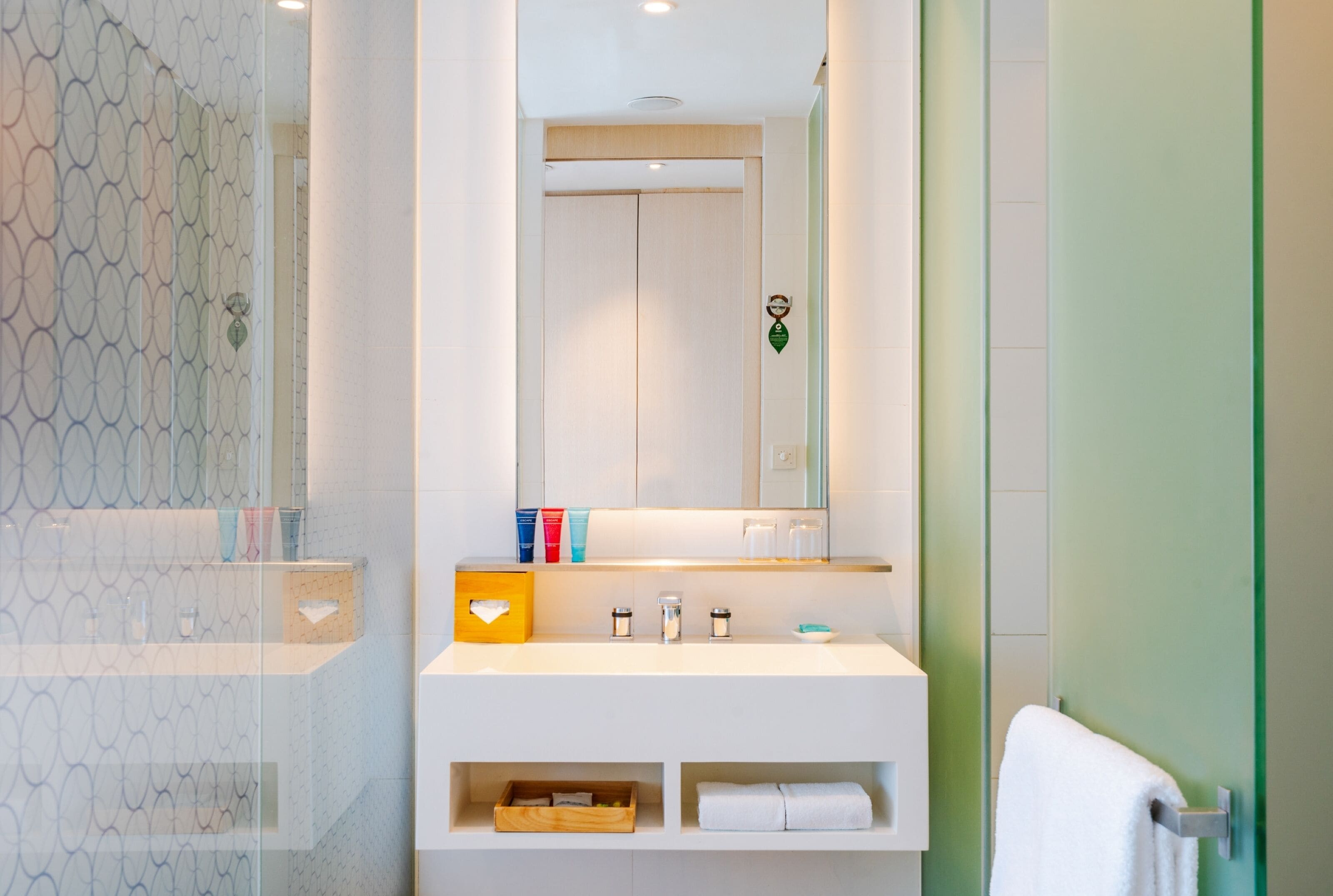 deluxe room | bathroom | shower, free toiletries, hair dryer, bathrobes