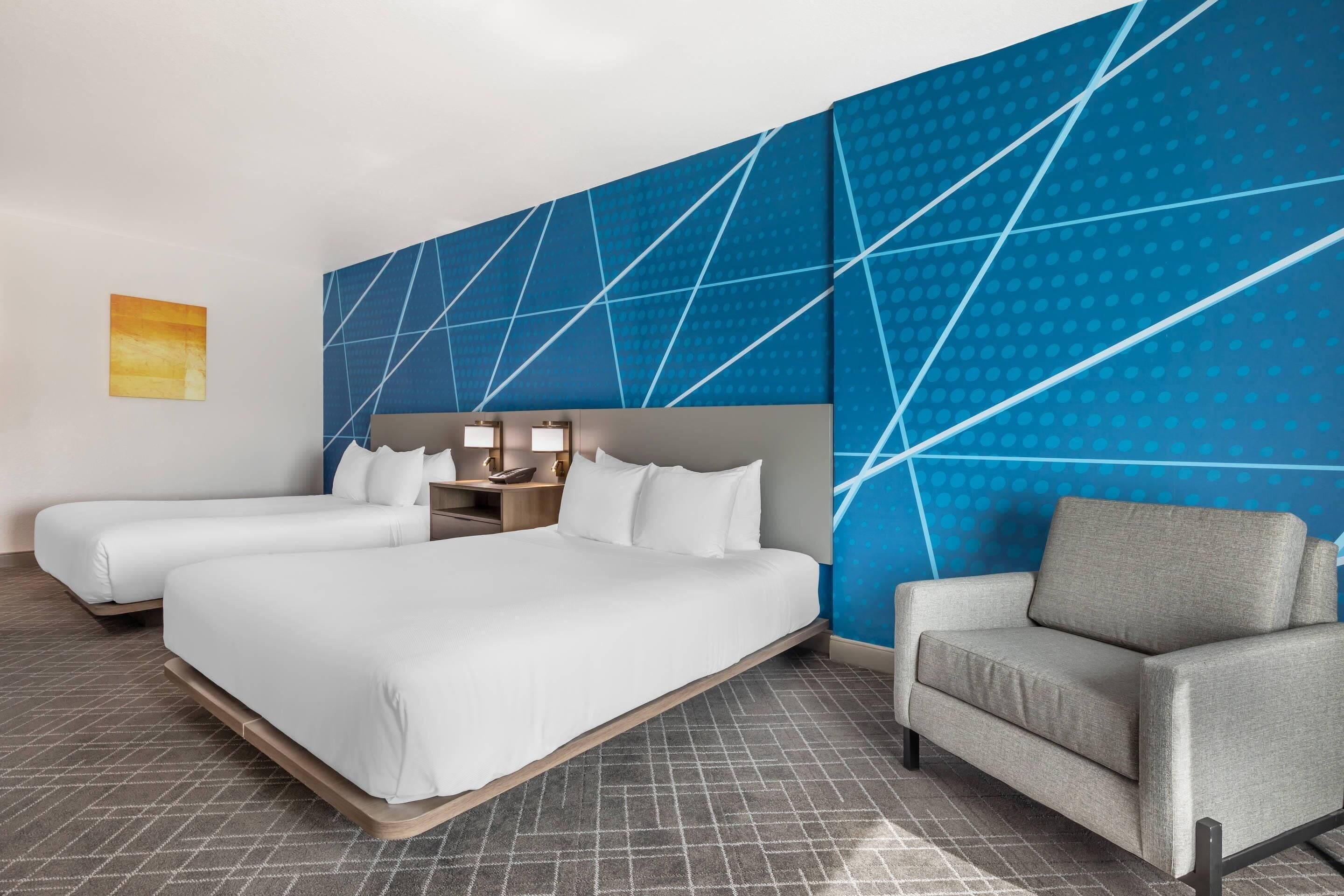 room, 2 queen beds, accessible, non smoking | in-room safe, desk, laptop workspace, iron/ironing board