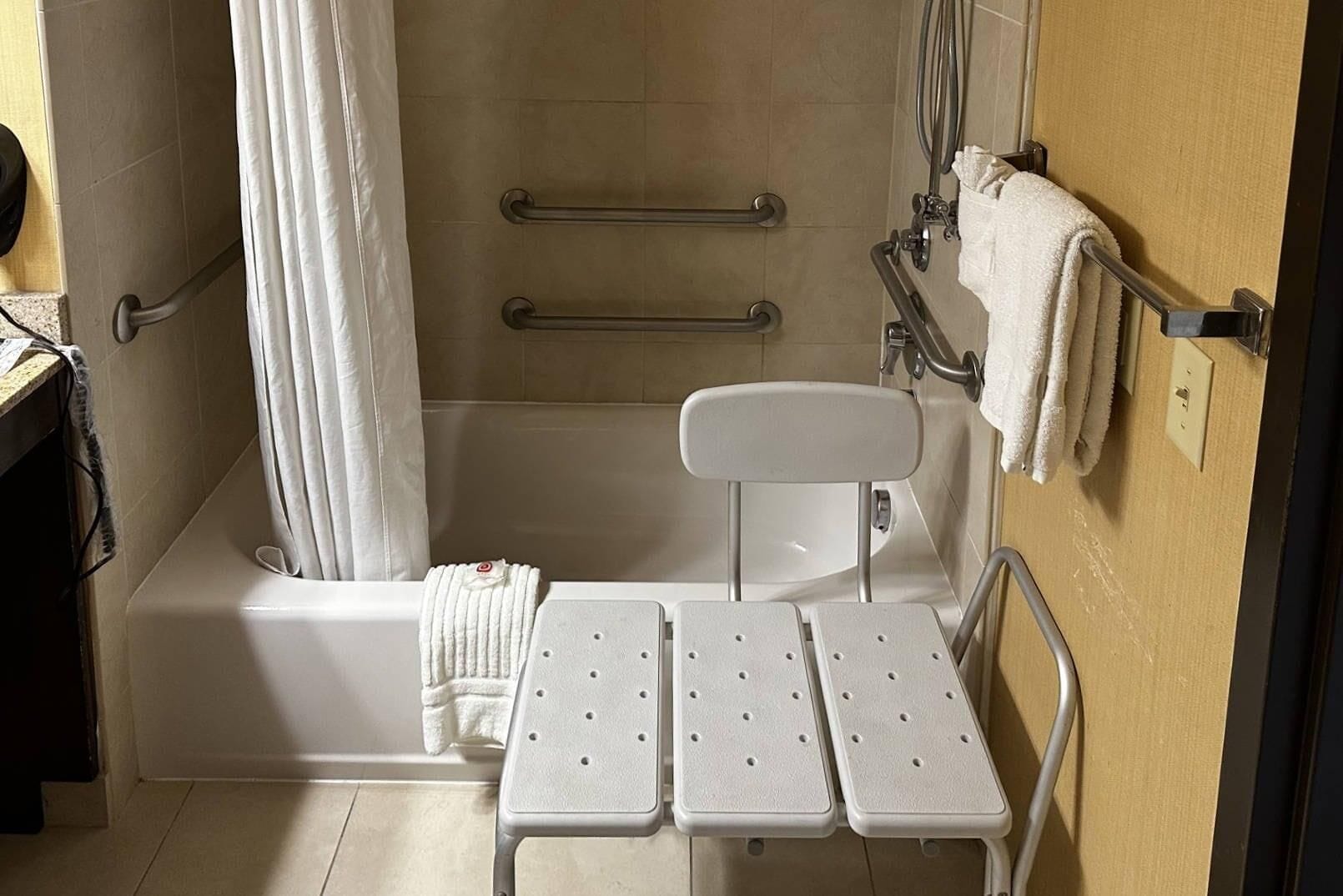 room, 2 queen beds, accessible, non smoking | in-room safe, desk, laptop workspace, iron/ironing board