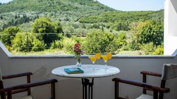 Dreibettzimmer, Gartenblick (with Extra Bed) | Blick vom Balkon