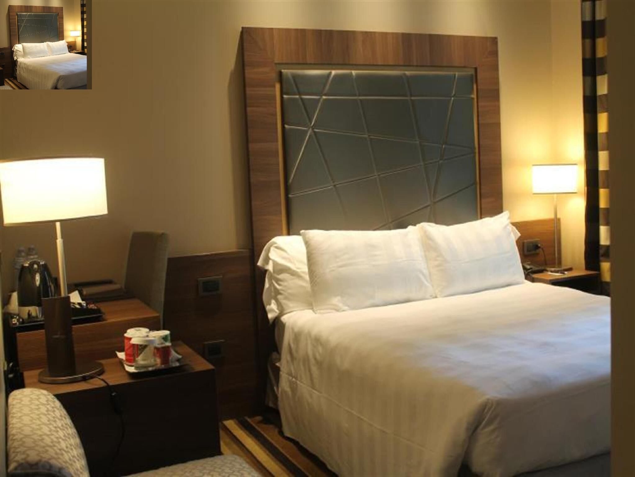 Sängtillbehör av högsta kvalitet, duntäcken och minibar