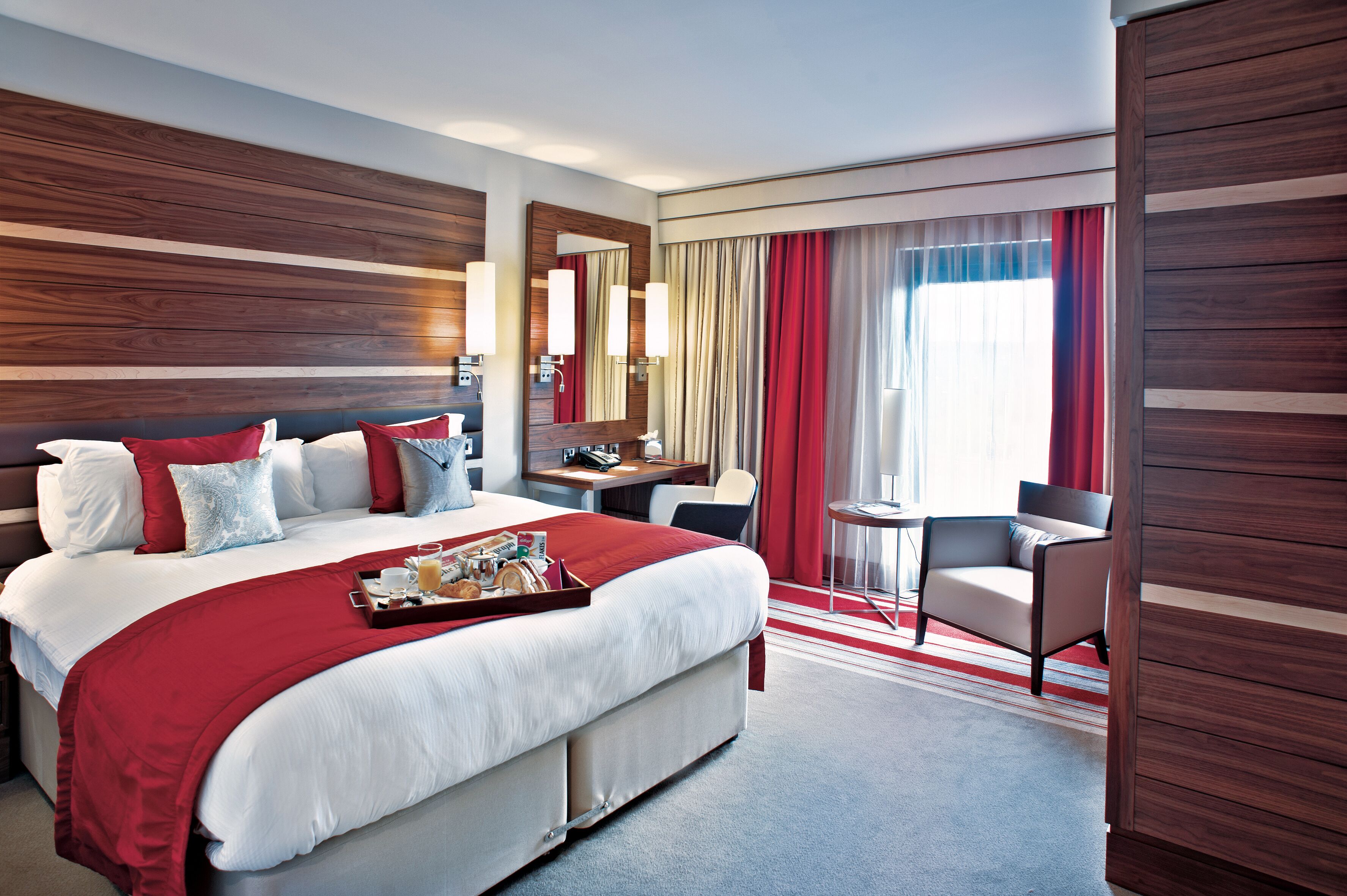 premium bedding, memory-foam beds, in-room safe, desk