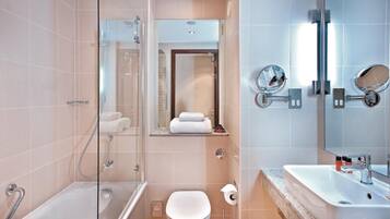 Free toiletries, hair dryer, towels