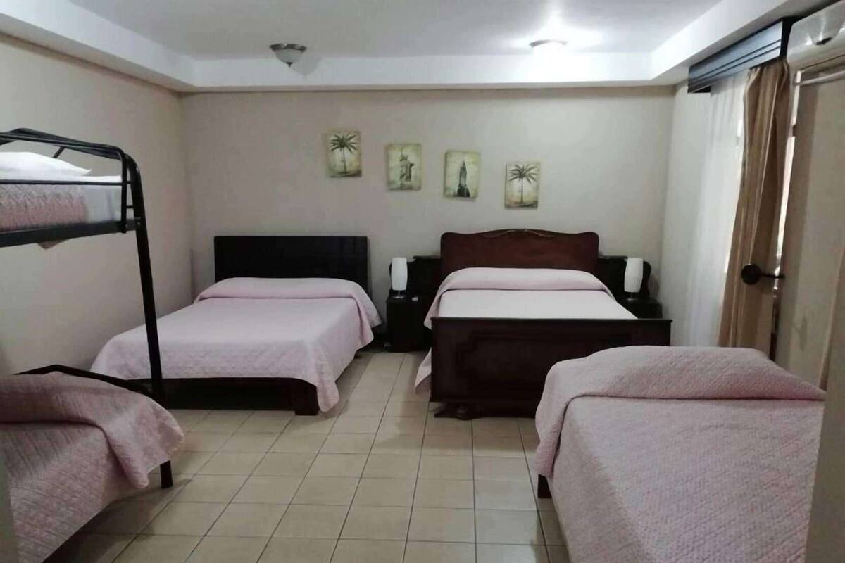 Down comforters, pillowtop beds, individually furnished, blackout drapes