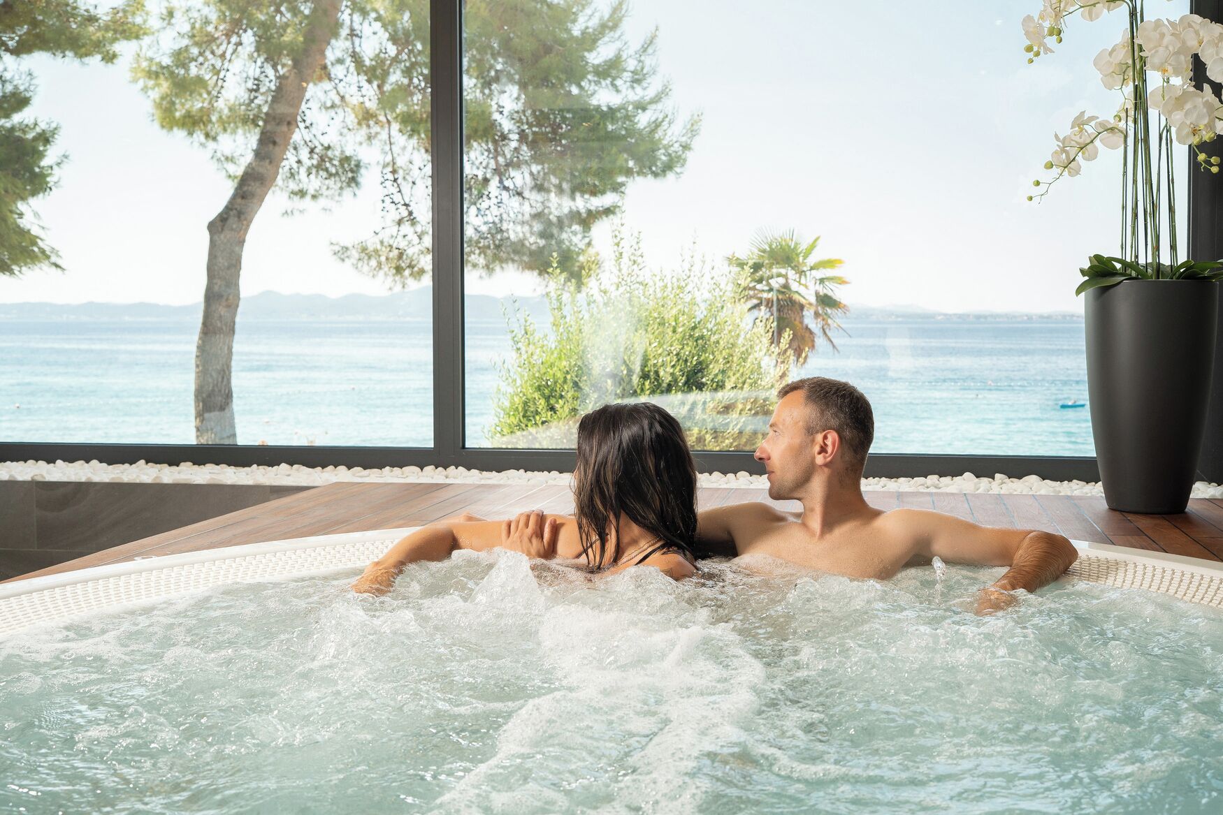 Behandlungsräume für Paare, Sauna, Whirlpool, Dampfbad