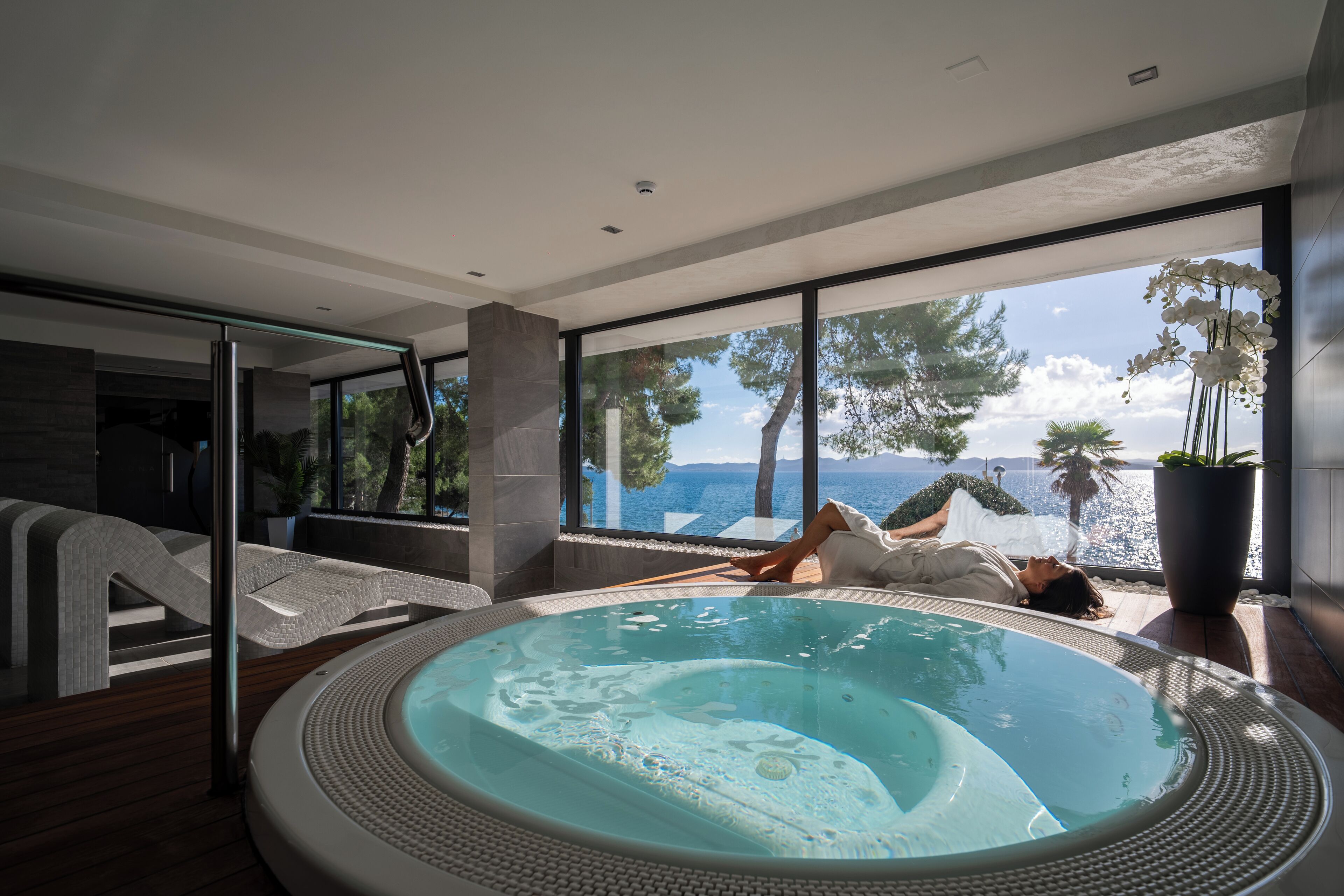 Behandlungsräume für Paare, Sauna, Whirlpool, Dampfbad