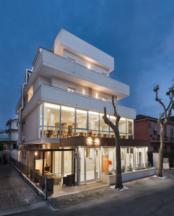 Front of property – evening/night