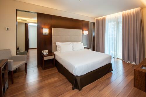 Habitación doble, balcón | Minibar, caja fuerte, escritorio y sistema de insonorización
