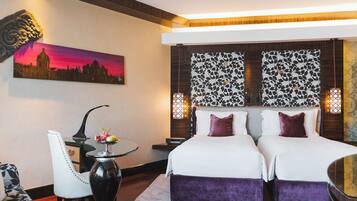 Premium bedding, down duvets, minibar, in-room safe