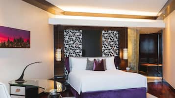 Premium bedding, down duvets, minibar, in-room safe